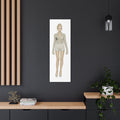 Modern Fashion Illustration Wall Art – Minimal Vertical Poster (16×48)