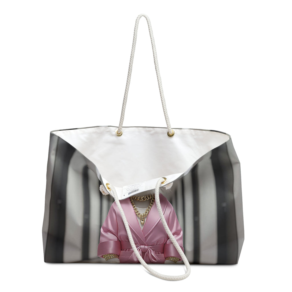 Artful Fashion Dog Tote Bag — Editorial-Style Weekender Bag