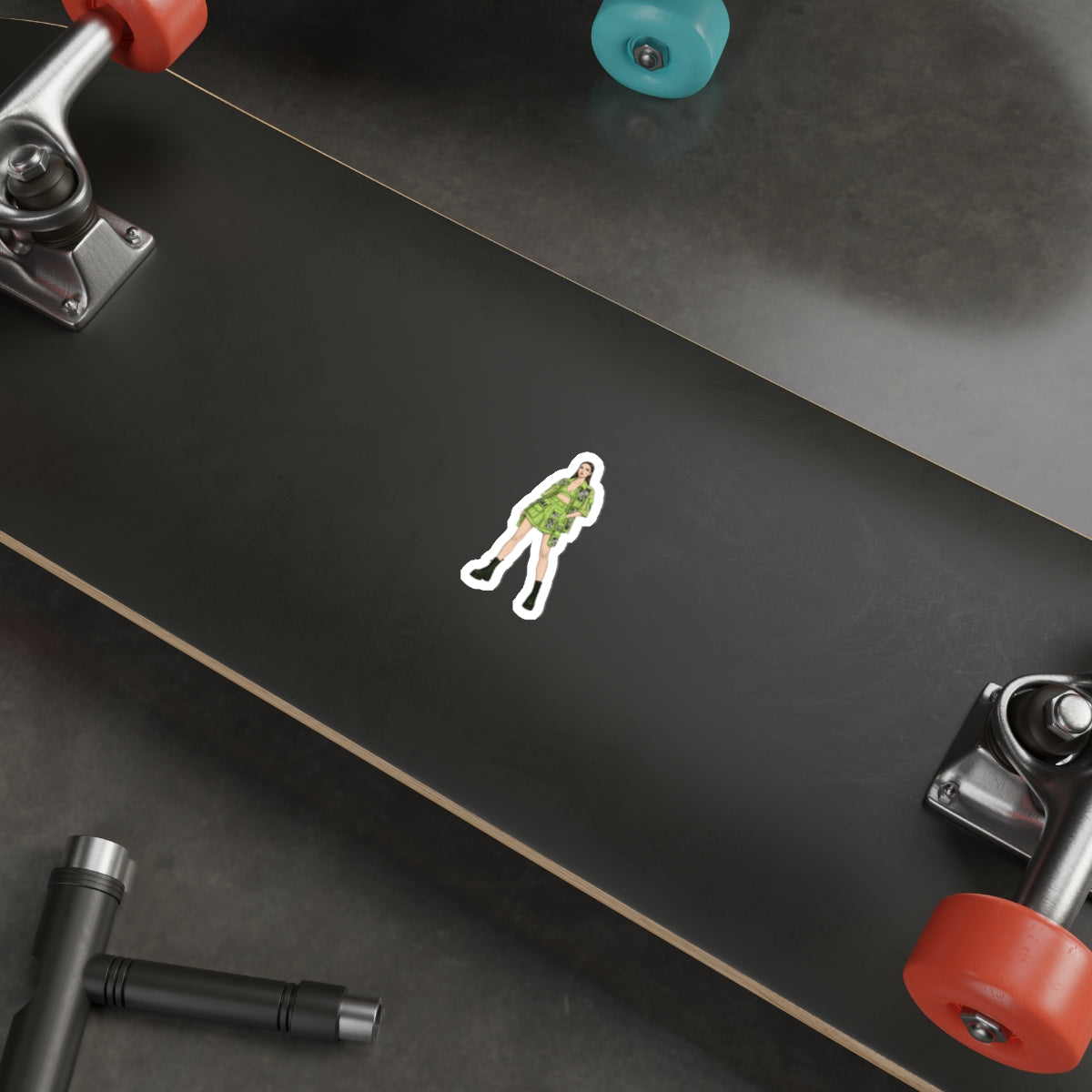 Minimal Fashion Girl Sticker — Clean & Stylish