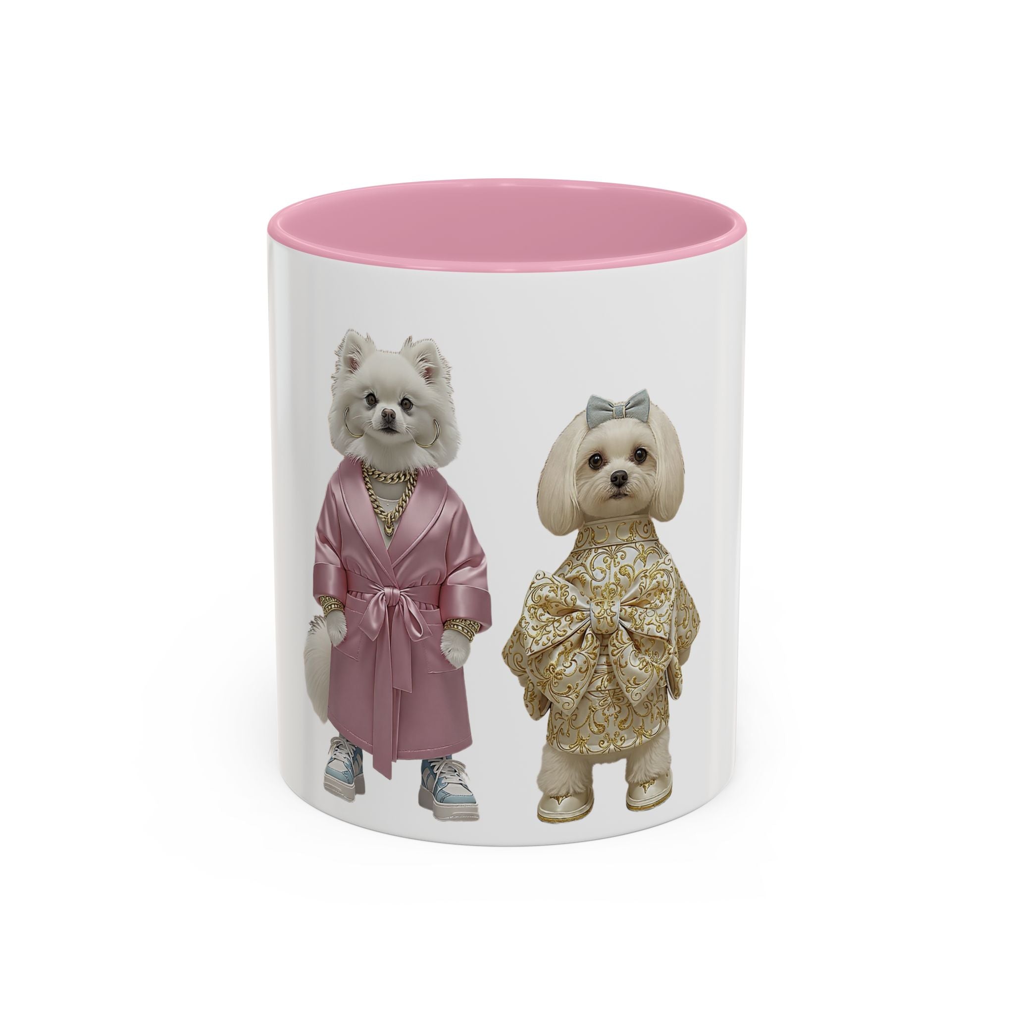 Fashionable Dogs Ceramic Mug — Stylish Designer-Dressed Dogs (11oz & 15oz)