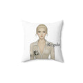 Minimal Portrait Art Cushion Cover – Elegant Woman Illustration