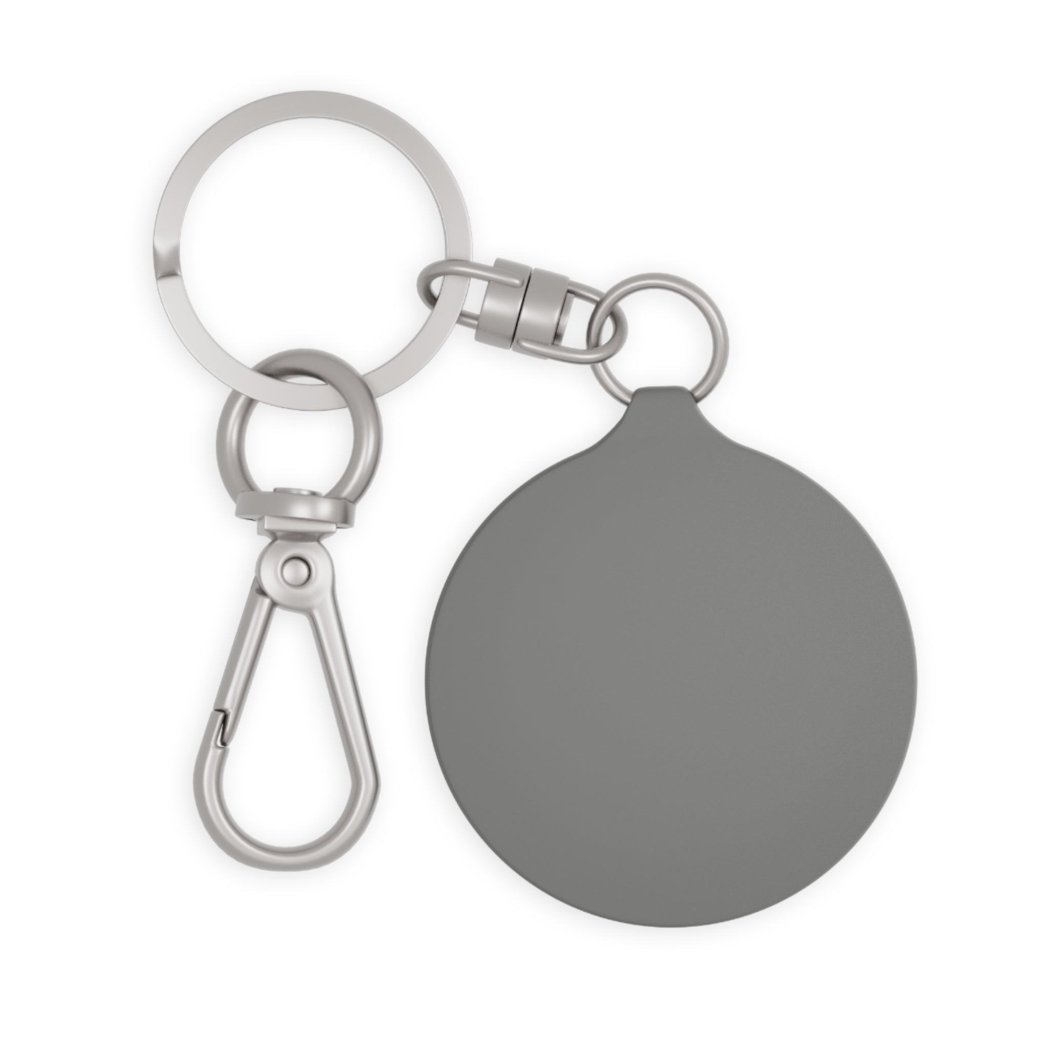 Luxury Dog Keyring | Gold Bow Puppy on Black Round Charm