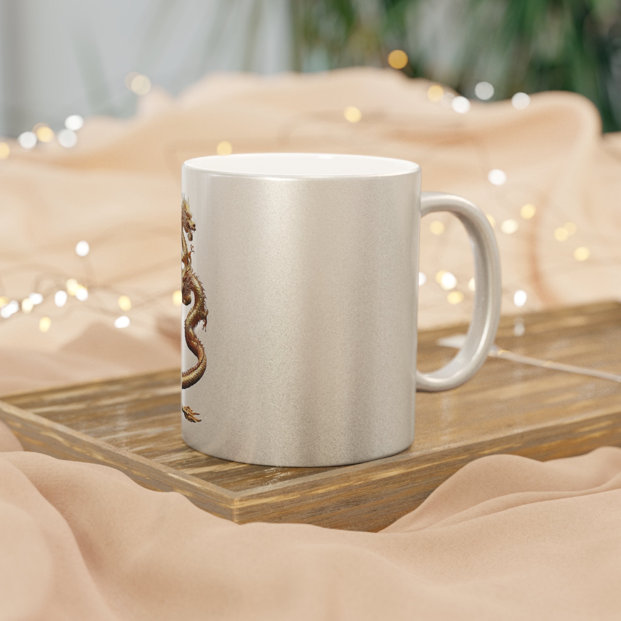 Golden Twin Dragon Mug — Balance, Power, and Fortune