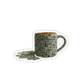 Money Mug Die-Cut Sticker — Minimalist Dollar Bill Woven Design