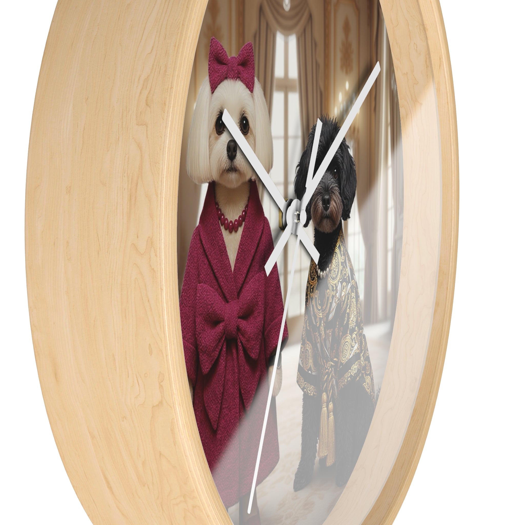 Calm Art Wall Clock — Minimal Wooden Frame Clock for Timeless, Quiet Interiors