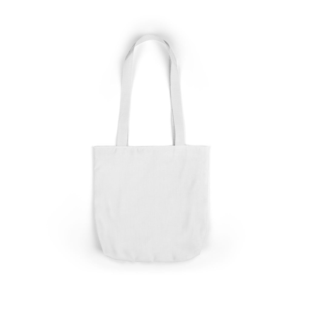Biker Bunny Canvas Tote — Motorcycle Rabbit Graphic Tote Bag