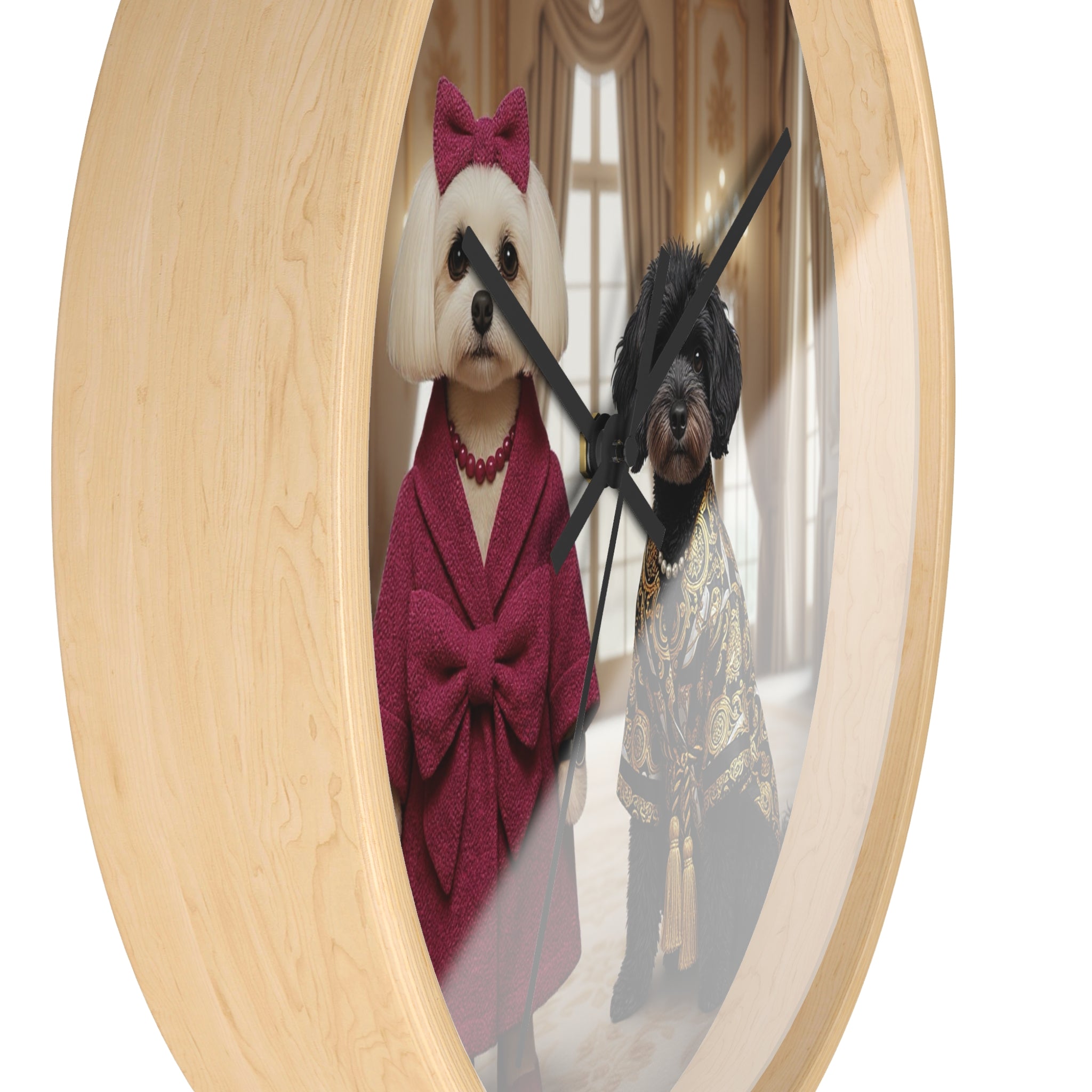 Calm Art Wall Clock — Minimal Wooden Frame Clock for Timeless, Quiet Interiors