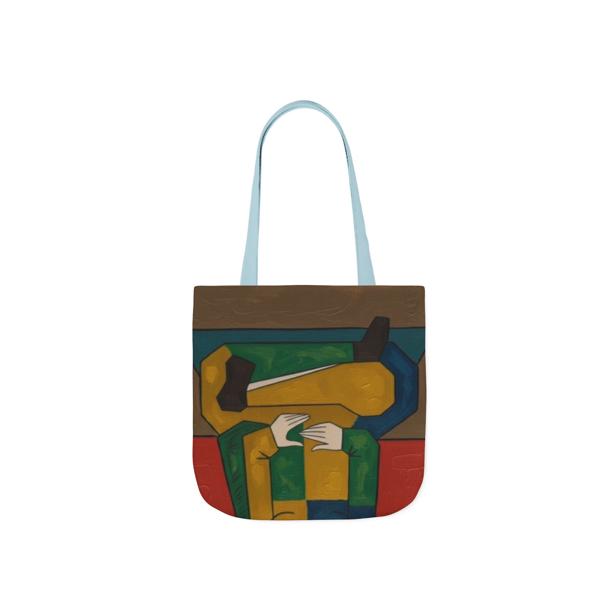 Parisian Café Canvas Tote — Illustrated City Street Market Bag