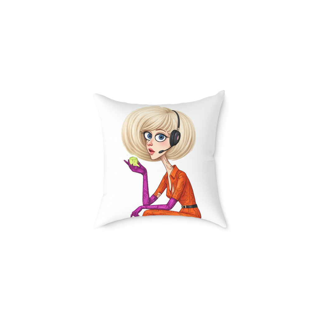 Character Art Throw Pillow — "A Character That Stays With You"