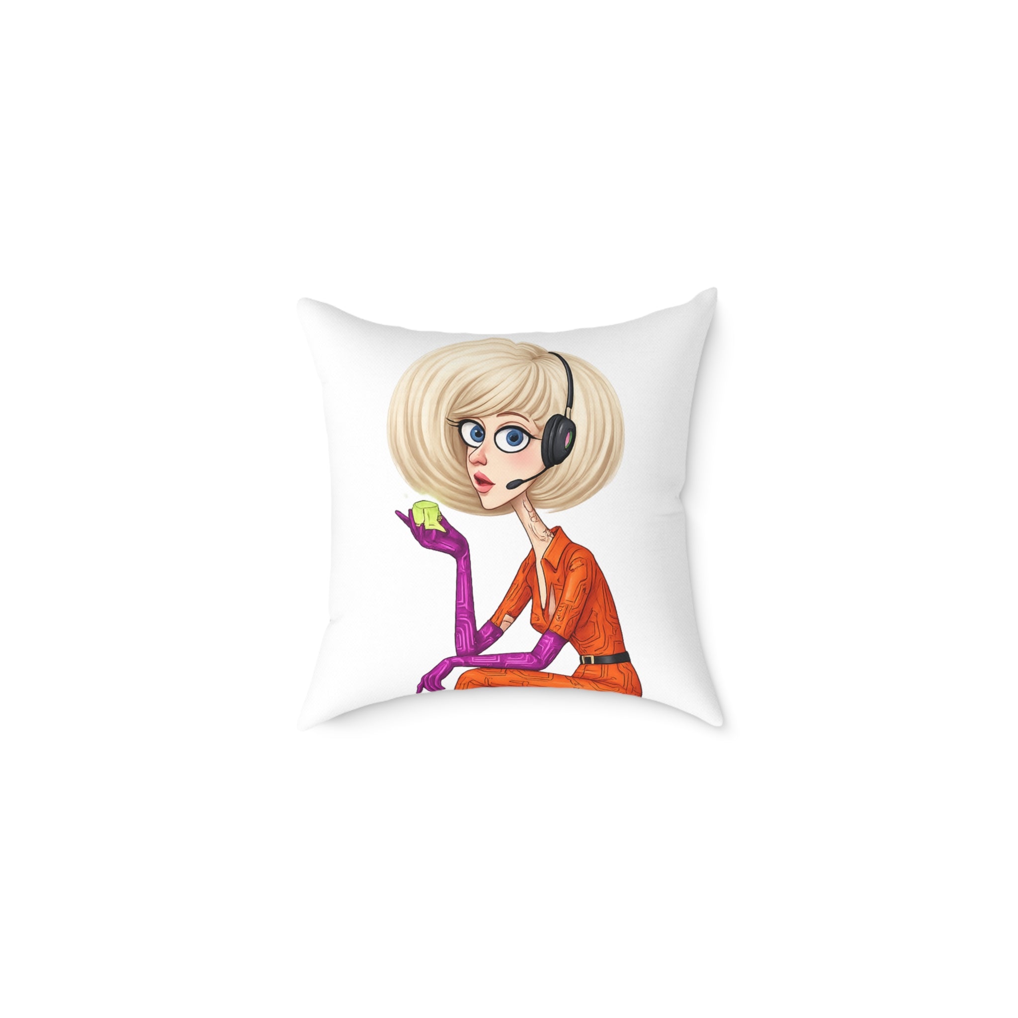 Character Art Throw Pillow — "A Character That Stays With You"