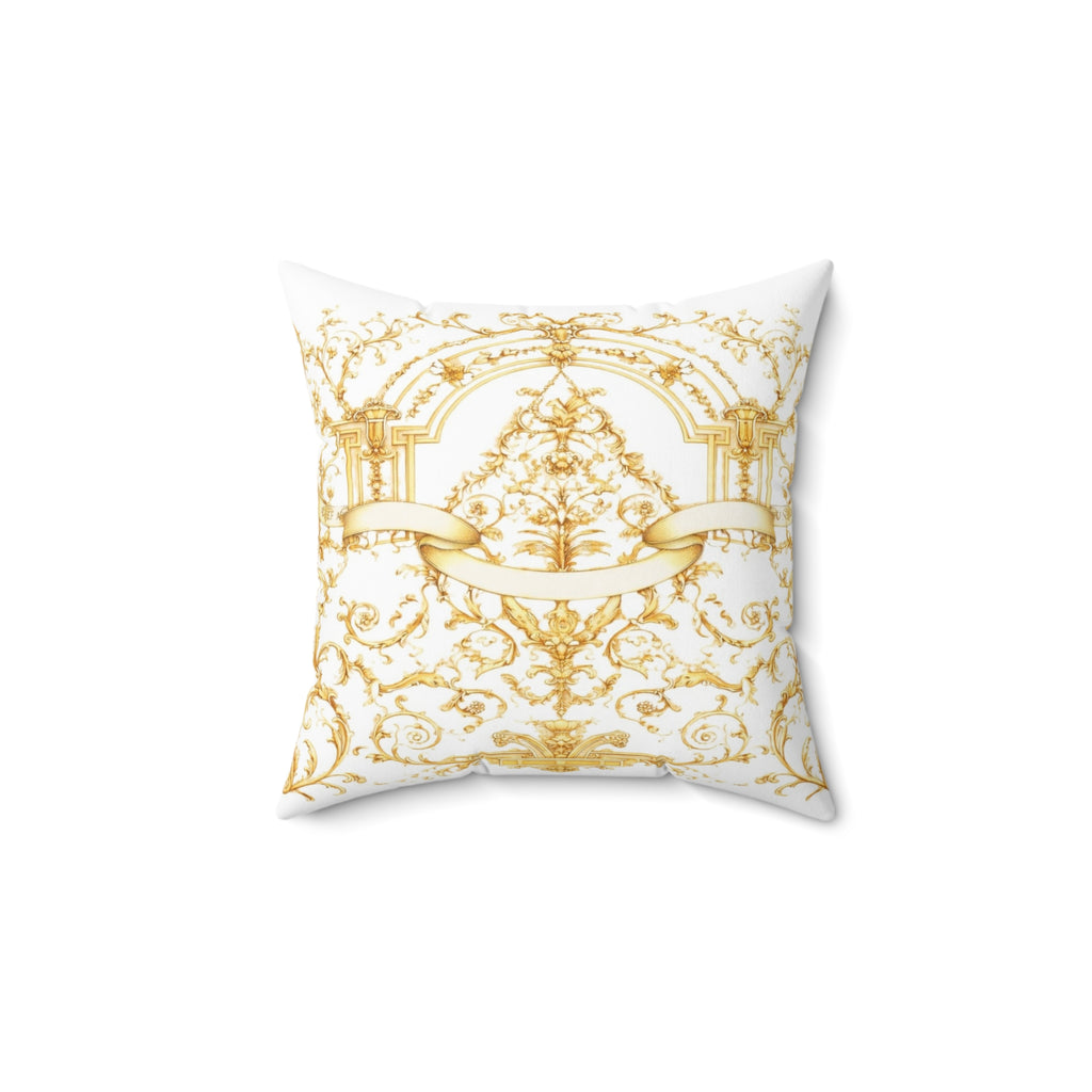 Luxury Gold Baroque Cushion Cover – Elegant Palace Style Decorative Pillow