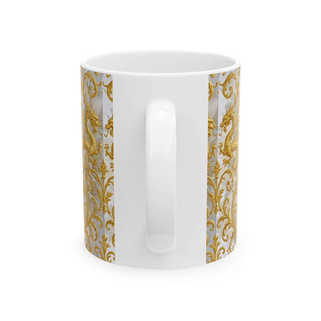 Golden Dragon Mug – Luxury Baroque Art Design