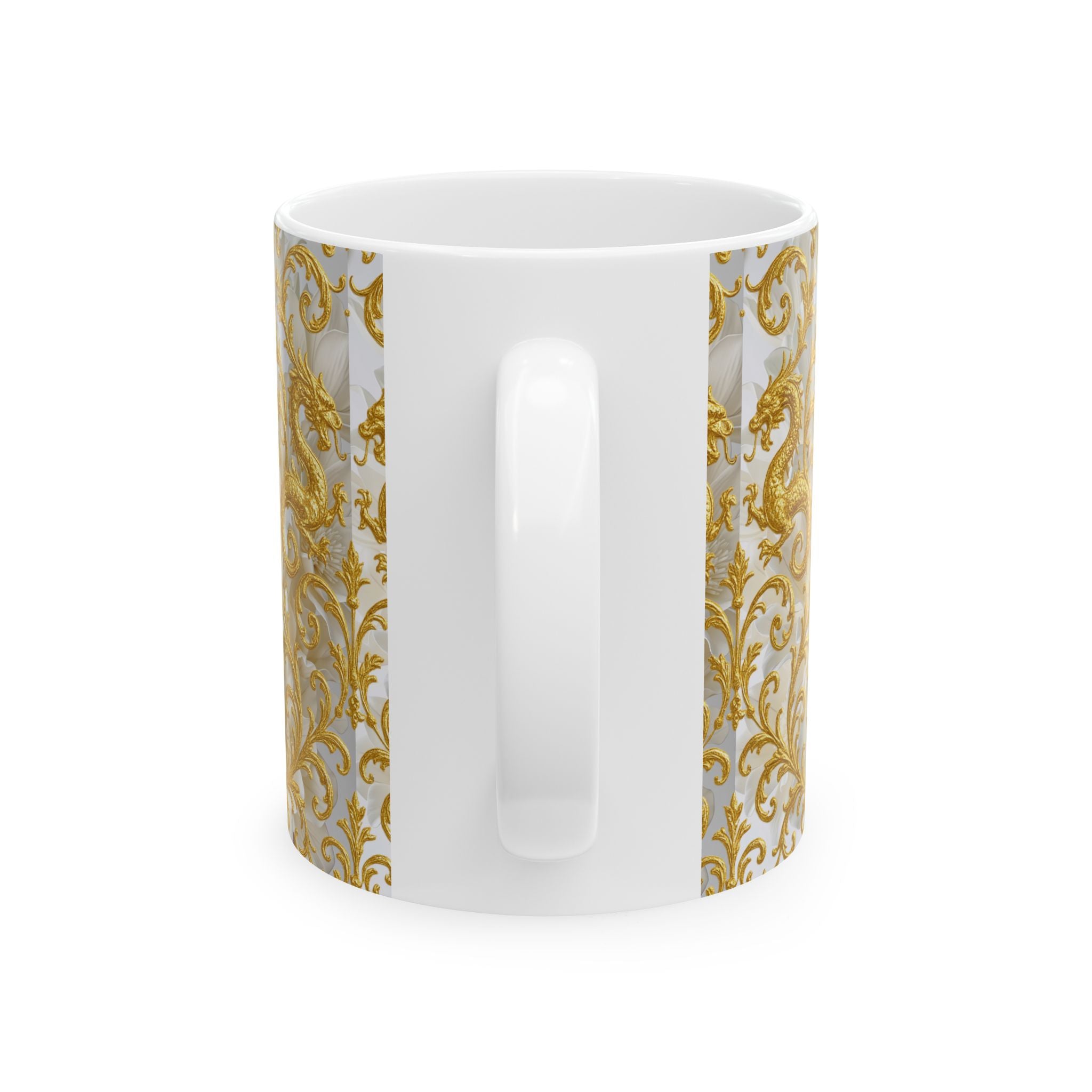 Golden Dragon Mug – Luxury Baroque Art Design