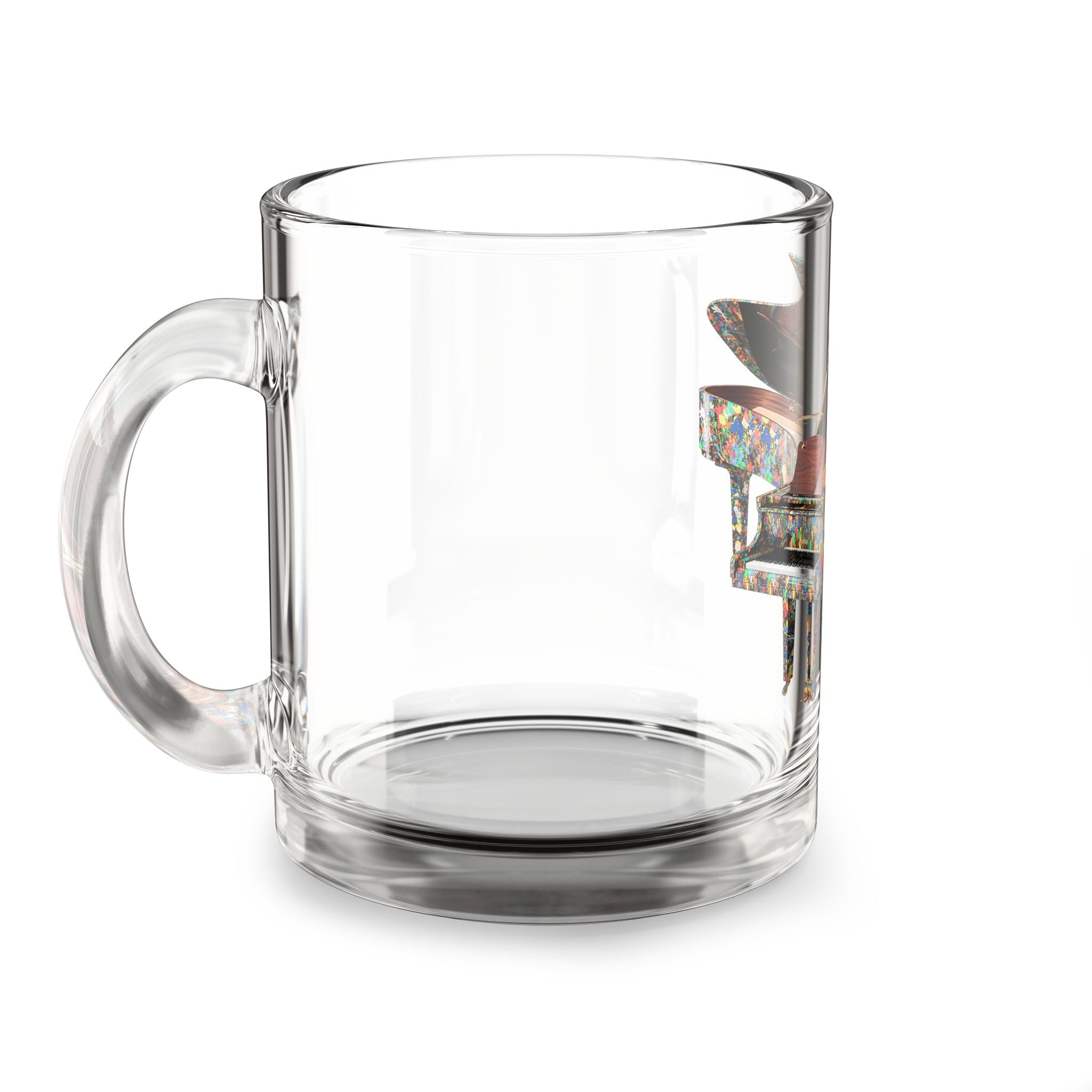 Floating Piano Glass Mug – Art Object Cup