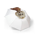 Dog in Regal Coat Umbrella — Foldable Semi‑Automatic Rain Umbrella