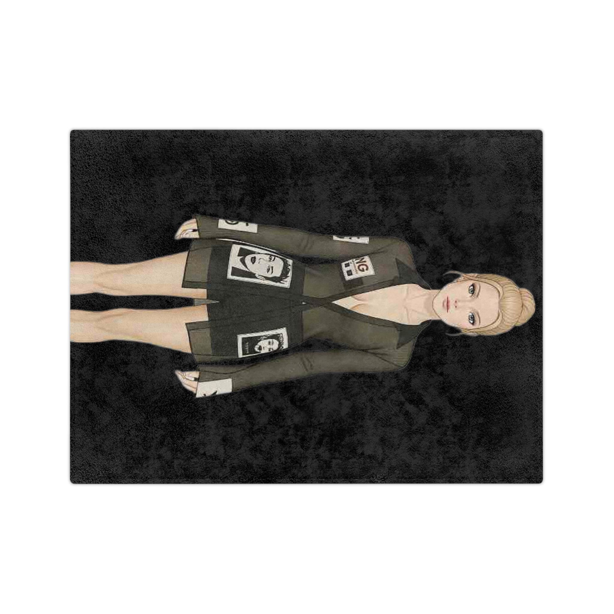 Fashion Illustration Blanket – Modern Chic Art Throw