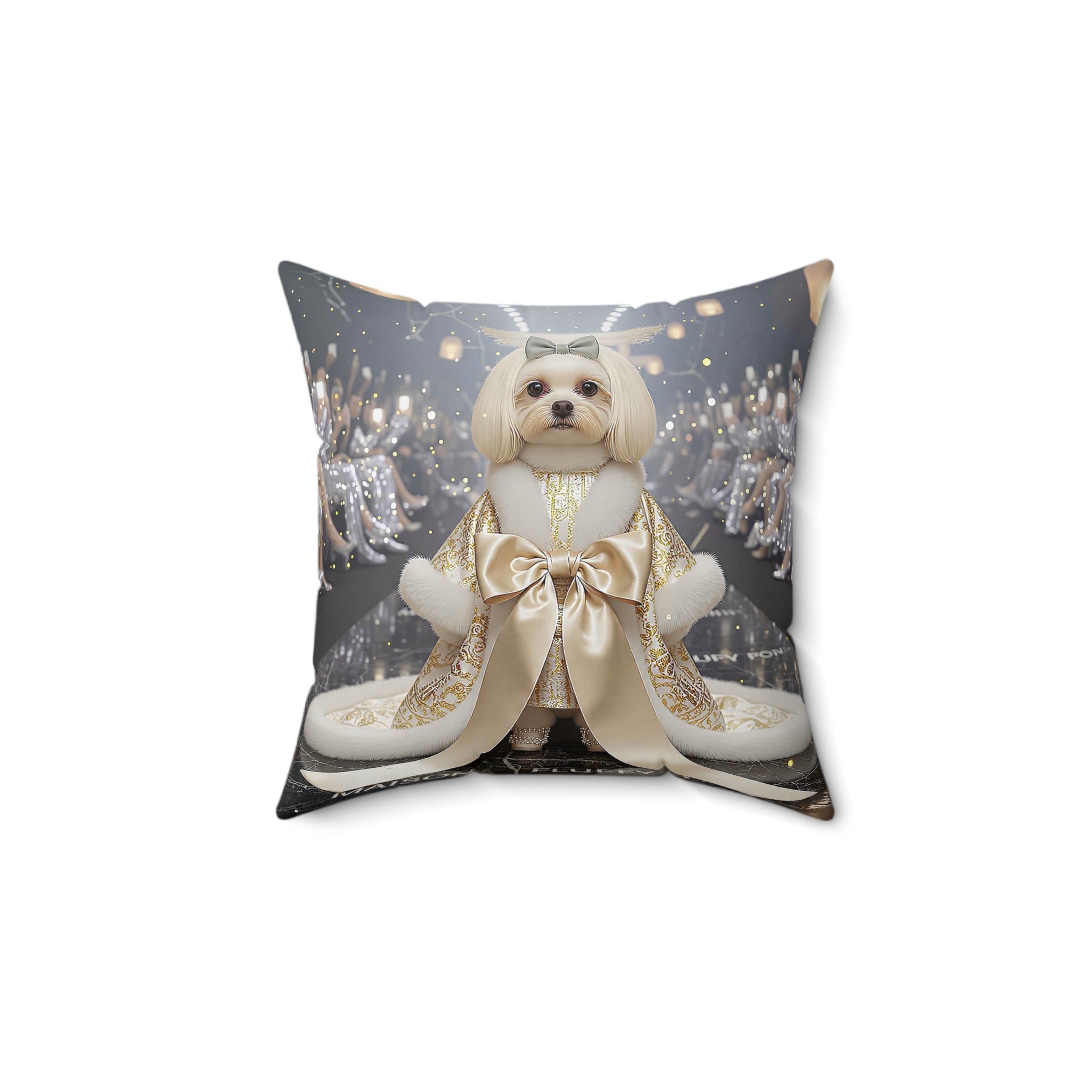 Royal Dog Art Cushion – Double-Sided Decorative Pillow