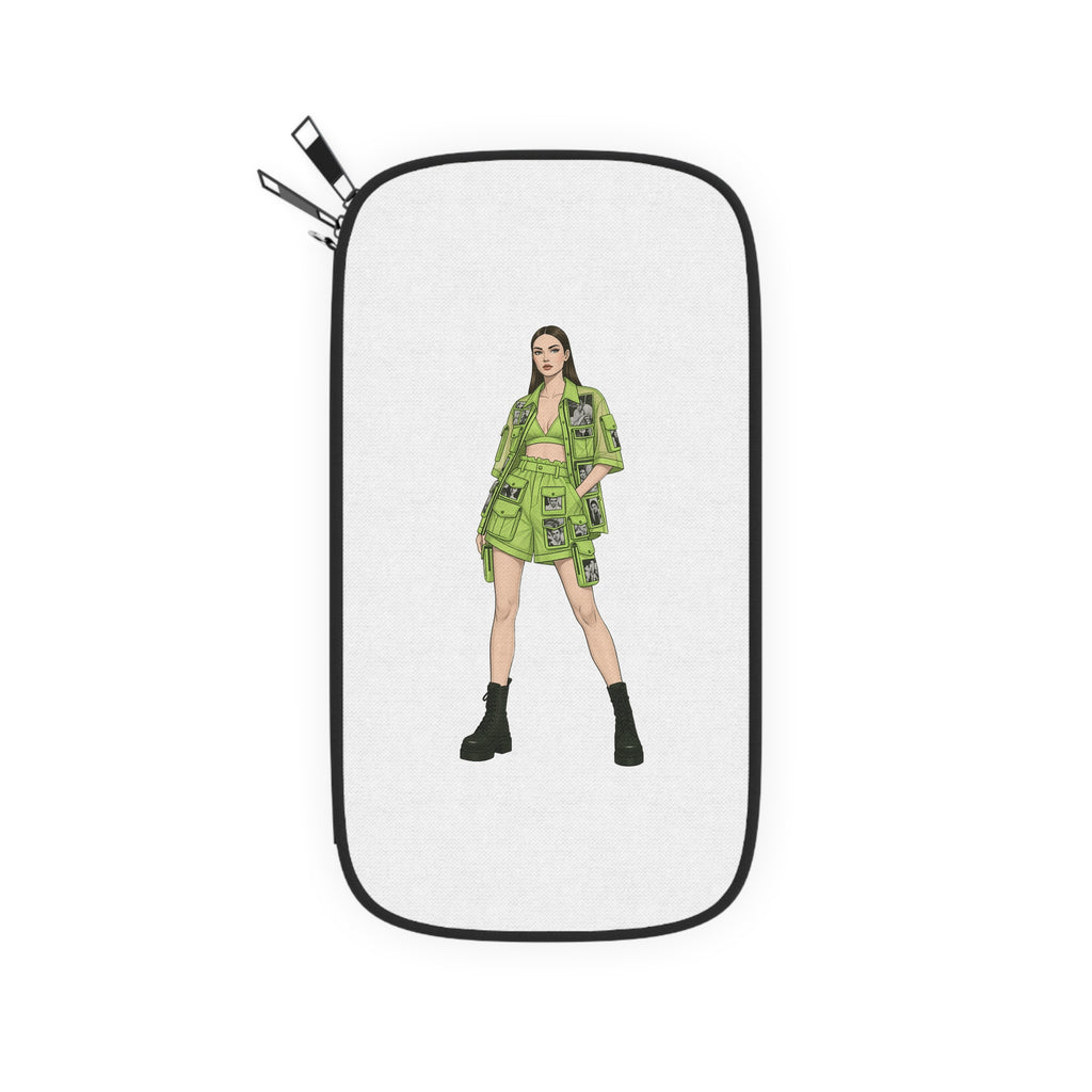 Minimal Fashion Girl Passport Wallet — Travel, Refined