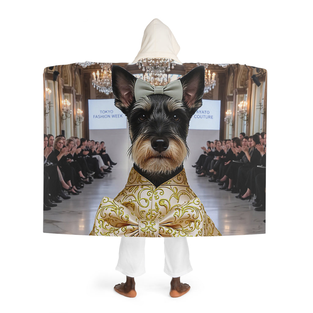 Hooded Sherpa Blanket – Elegant Ballroom Photo Print Cozy Fleece Throw