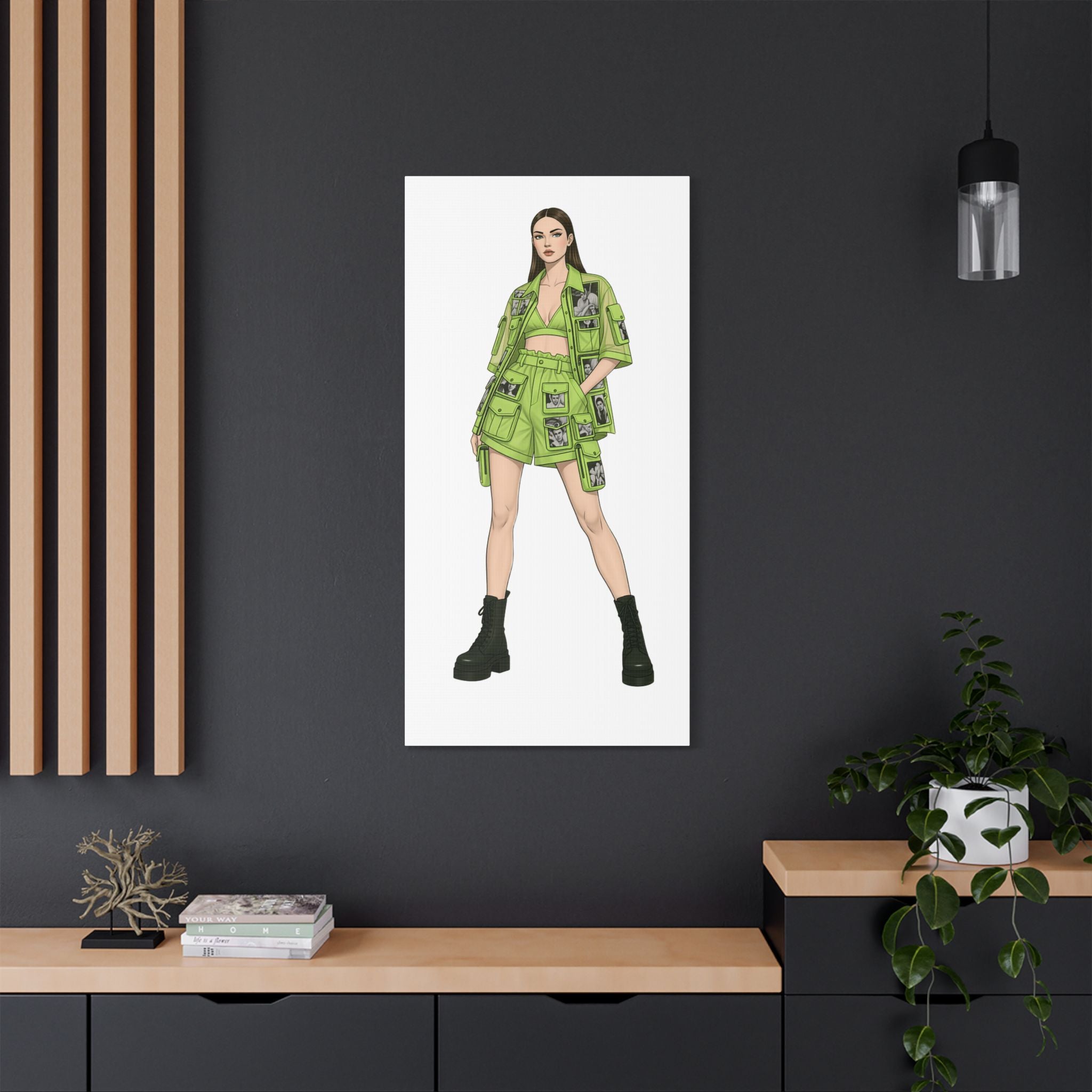 Minimal Fashion Figure Canvas — Quiet Statement Art