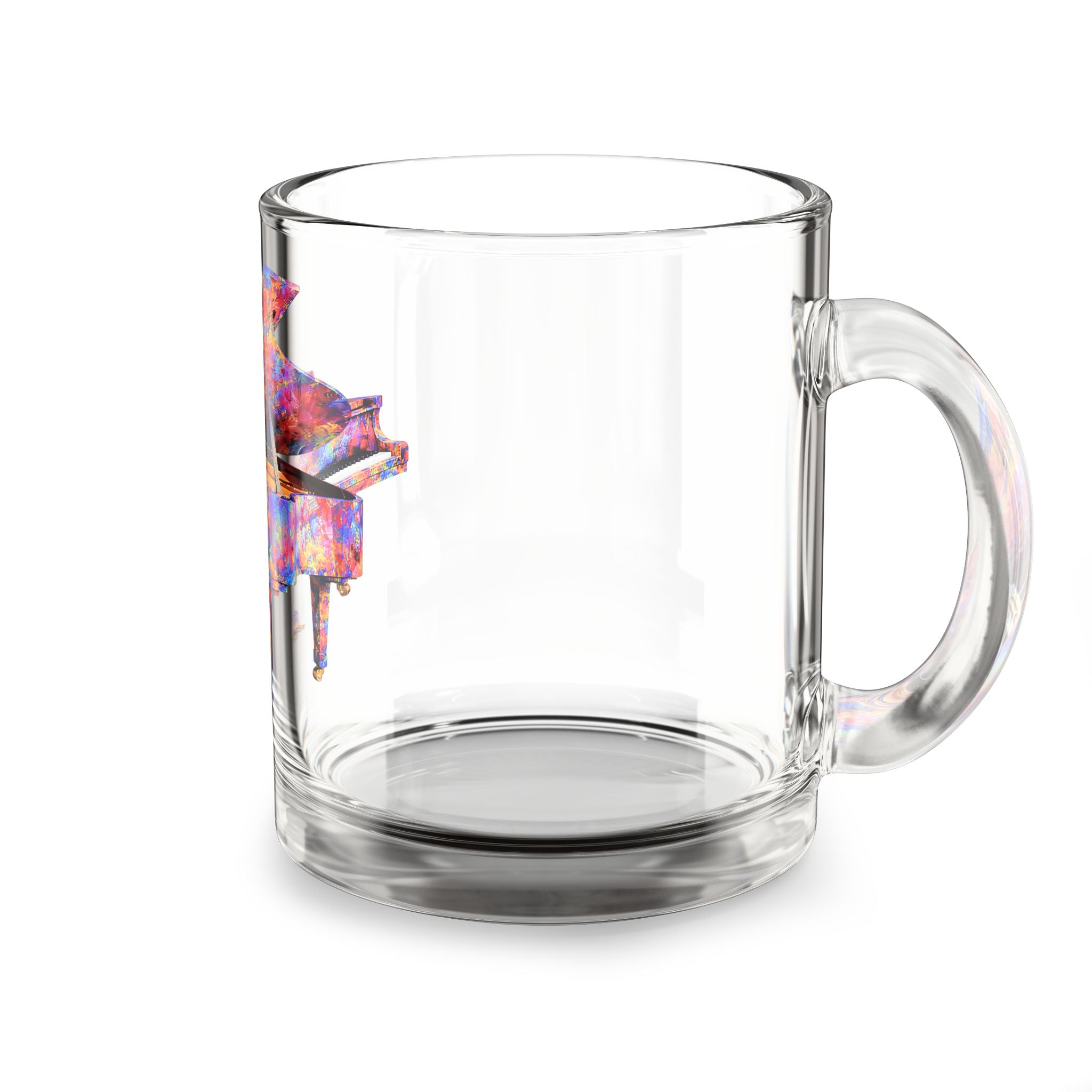 Floating Piano Glass Cup – Colorful Art Edition