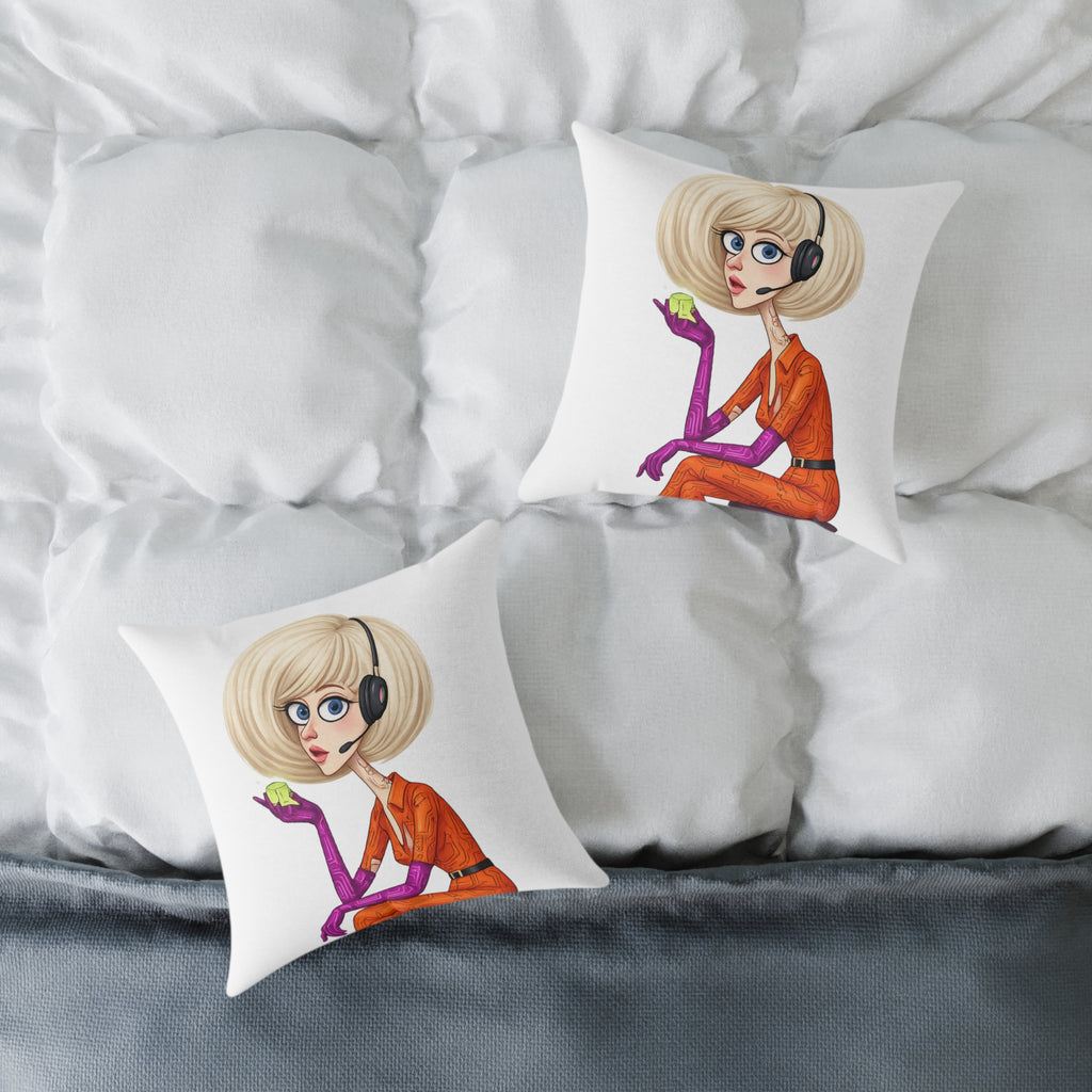 Character Art Throw Pillow — "A Character That Stays With You"