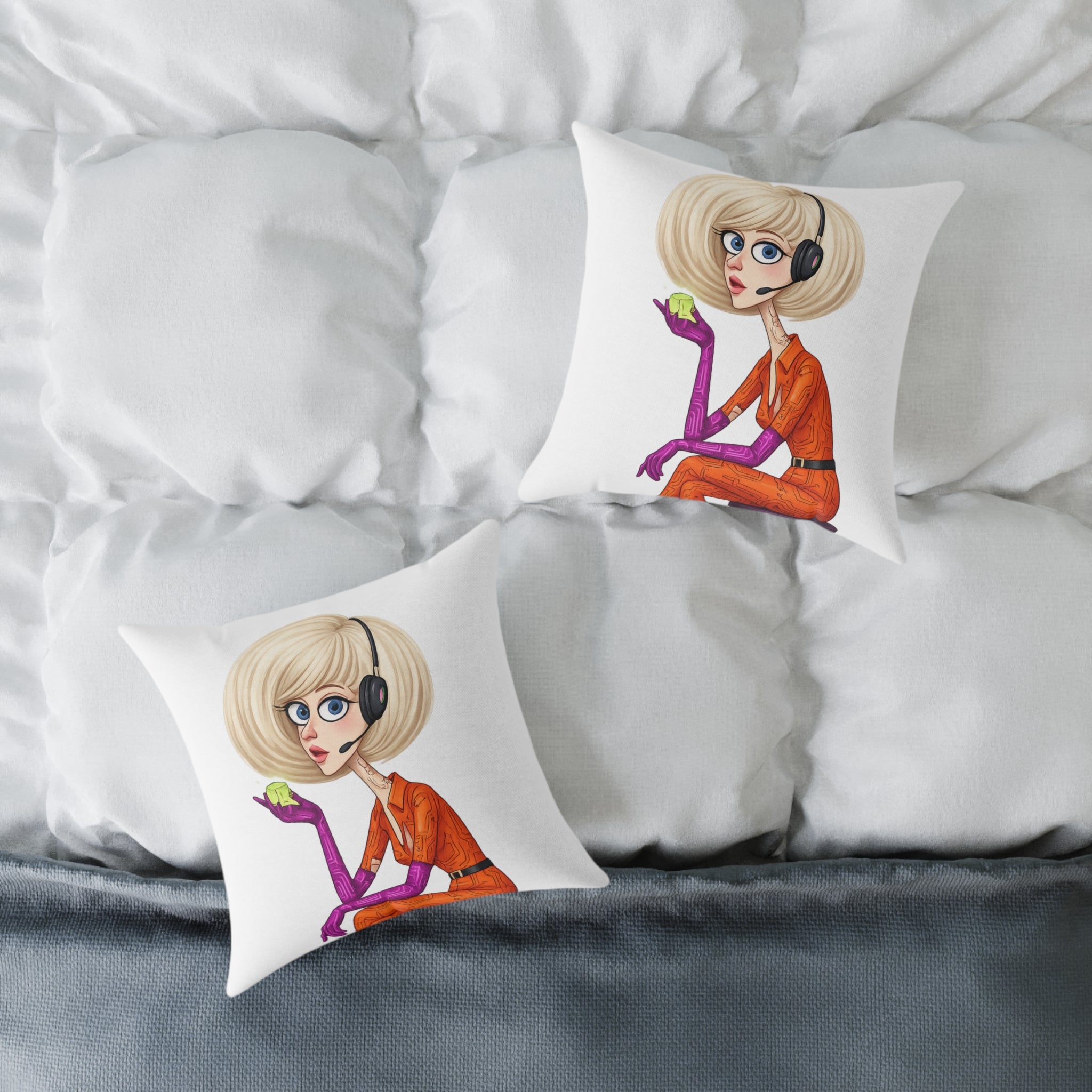 Character Art Throw Pillow — "A Character That Stays With You"