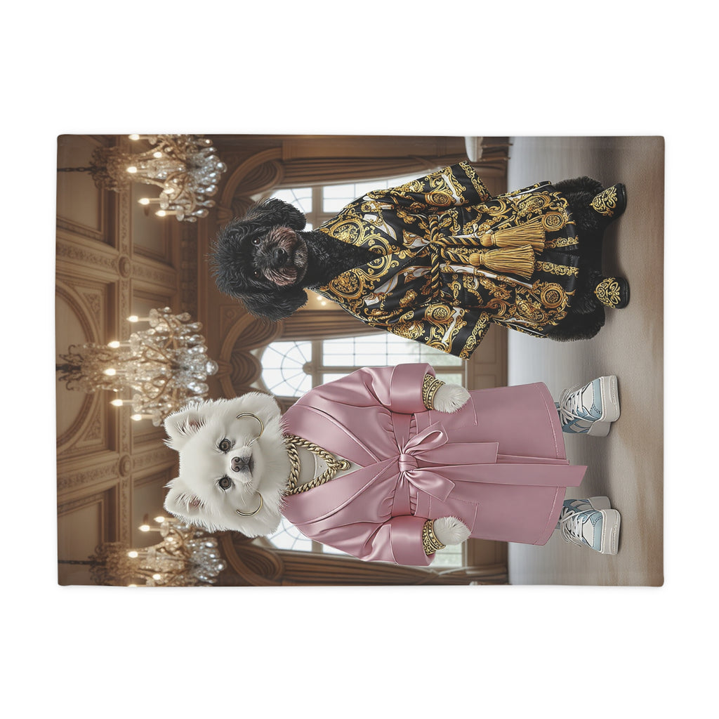 The Royal Portrait Blanket Custom Pet Plush Fleece