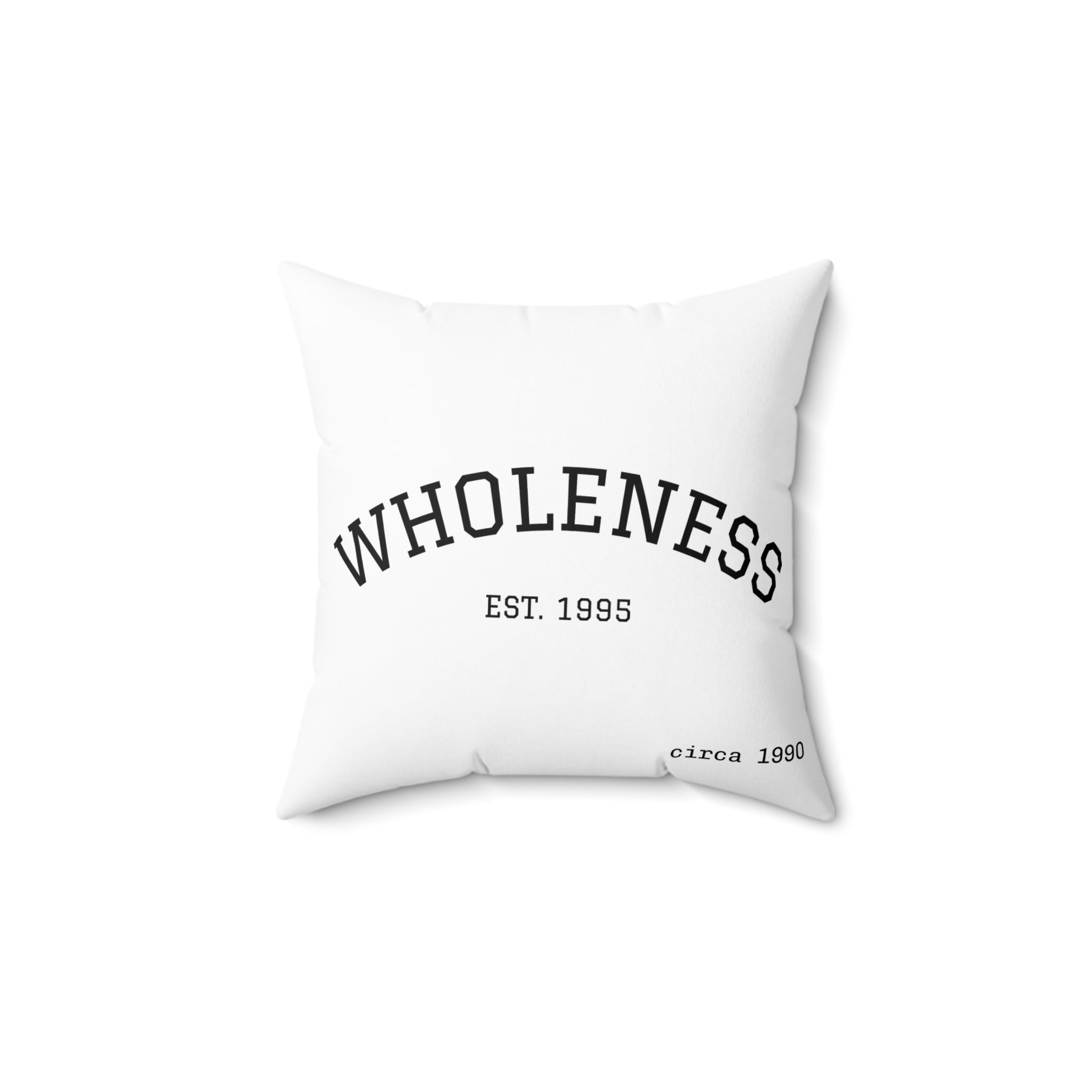 WHOLENESS × WYZ Reversible Typography Cushion | Minimal Modern Decorative Pillow