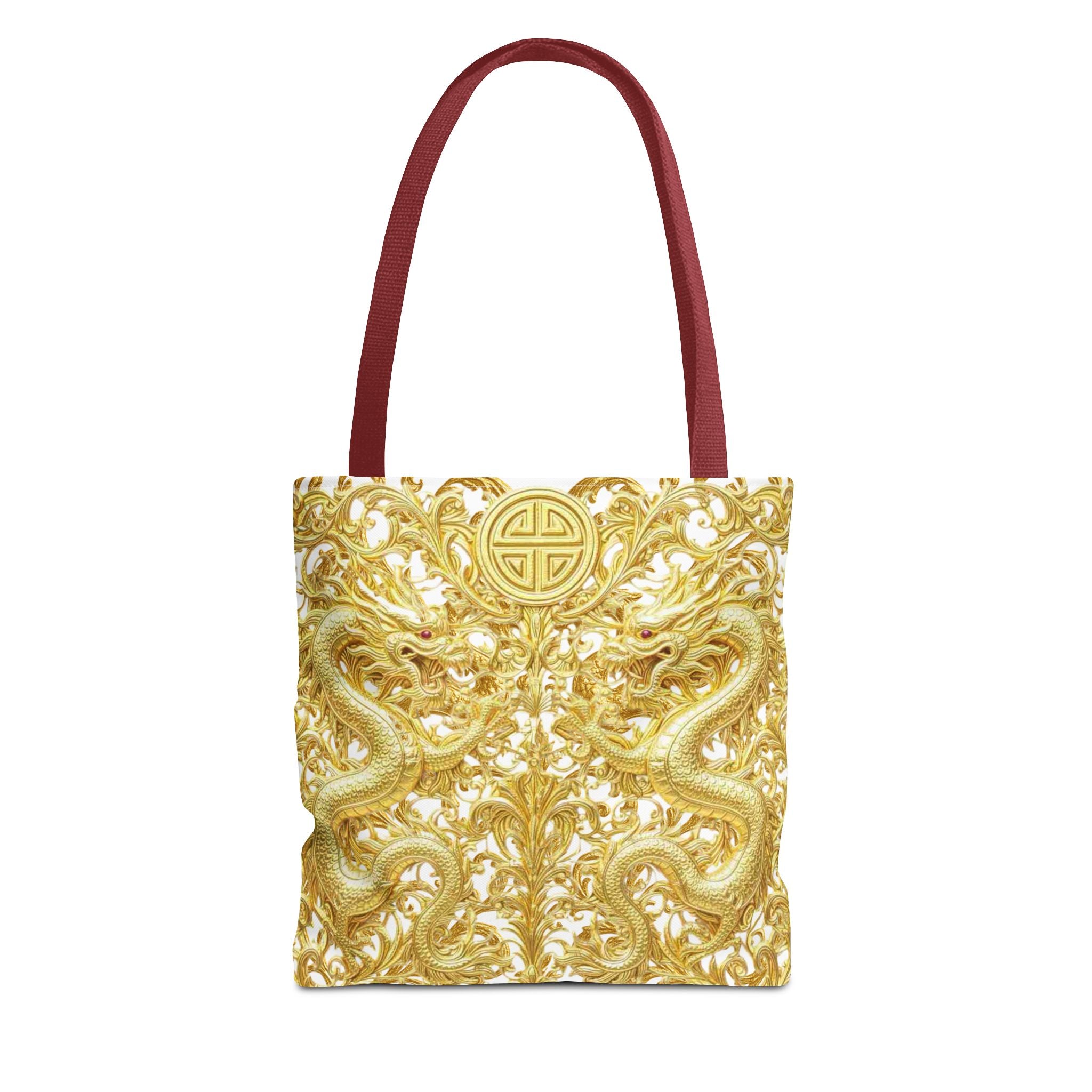 Gold Dragon Baroque Tote Bag – Luxury Statement Tote