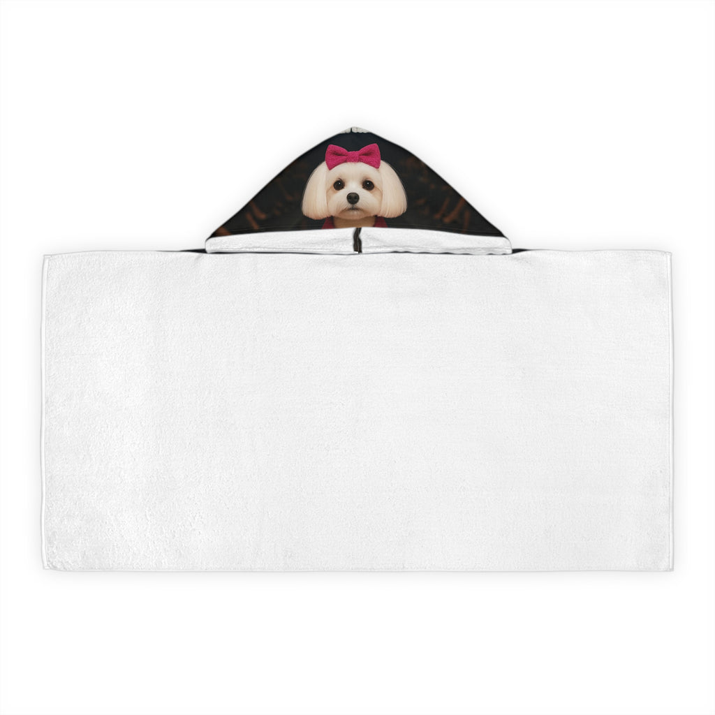 Kids Hooded Towel — Luxury Designer Dog Print Bath & Beach Towel
