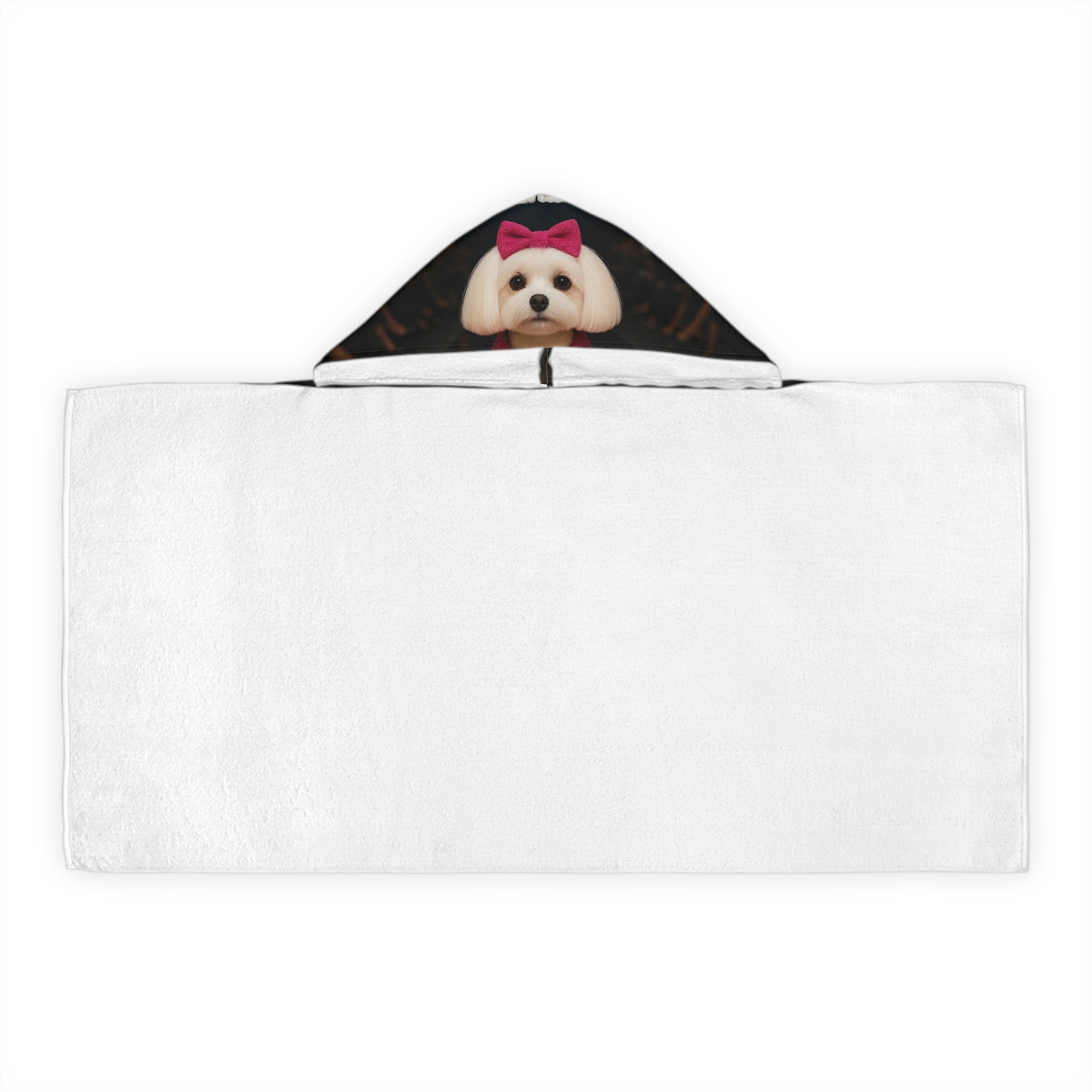 Kids Hooded Towel — Luxury Designer Dog Print Bath & Beach Towel