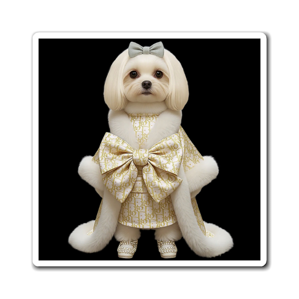 Luxury Pet Art Magnet — Cute & Elegant Refrigerator Accent