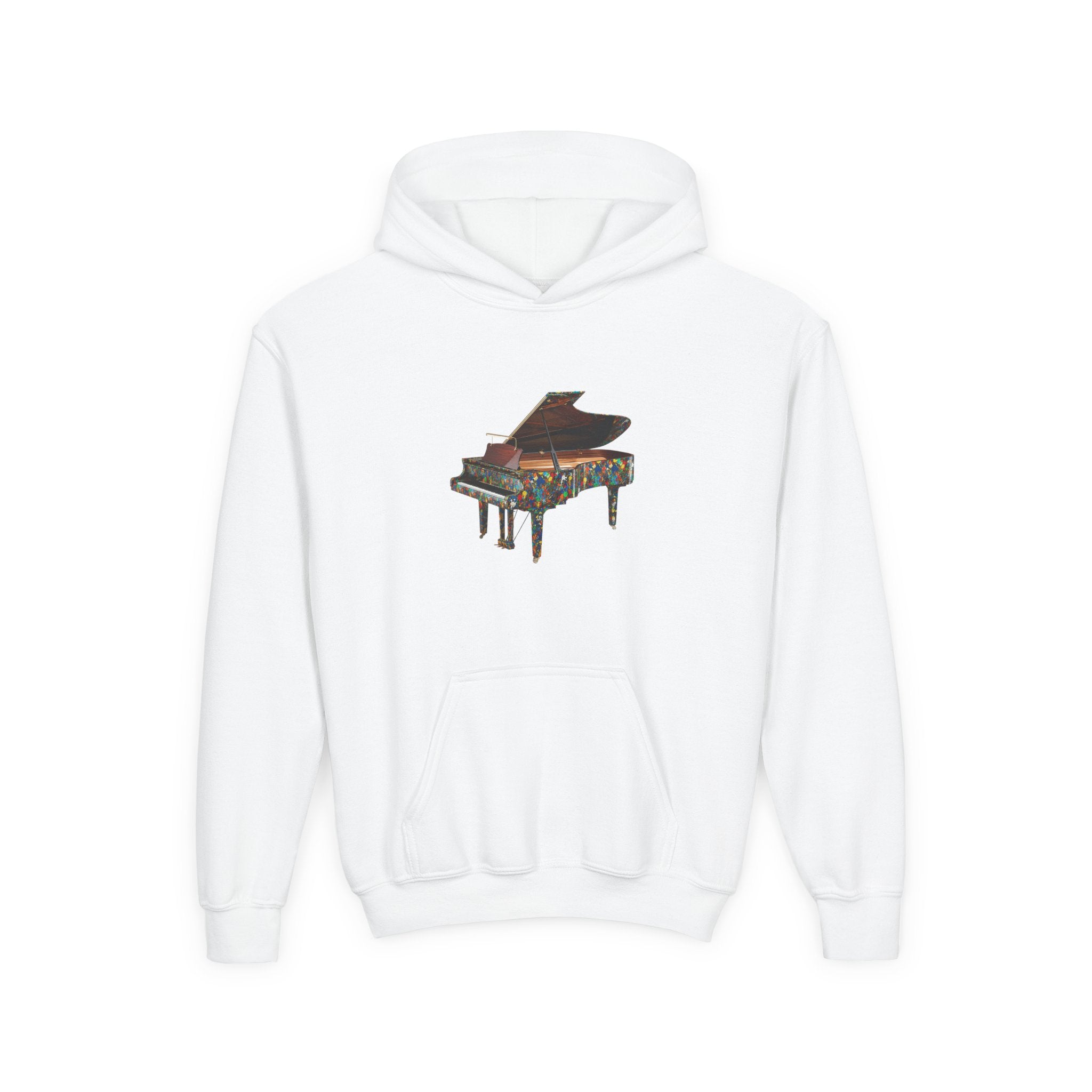 Colorful Grand Piano Hoodie – Art & Music Inspired Graphic Hoodie