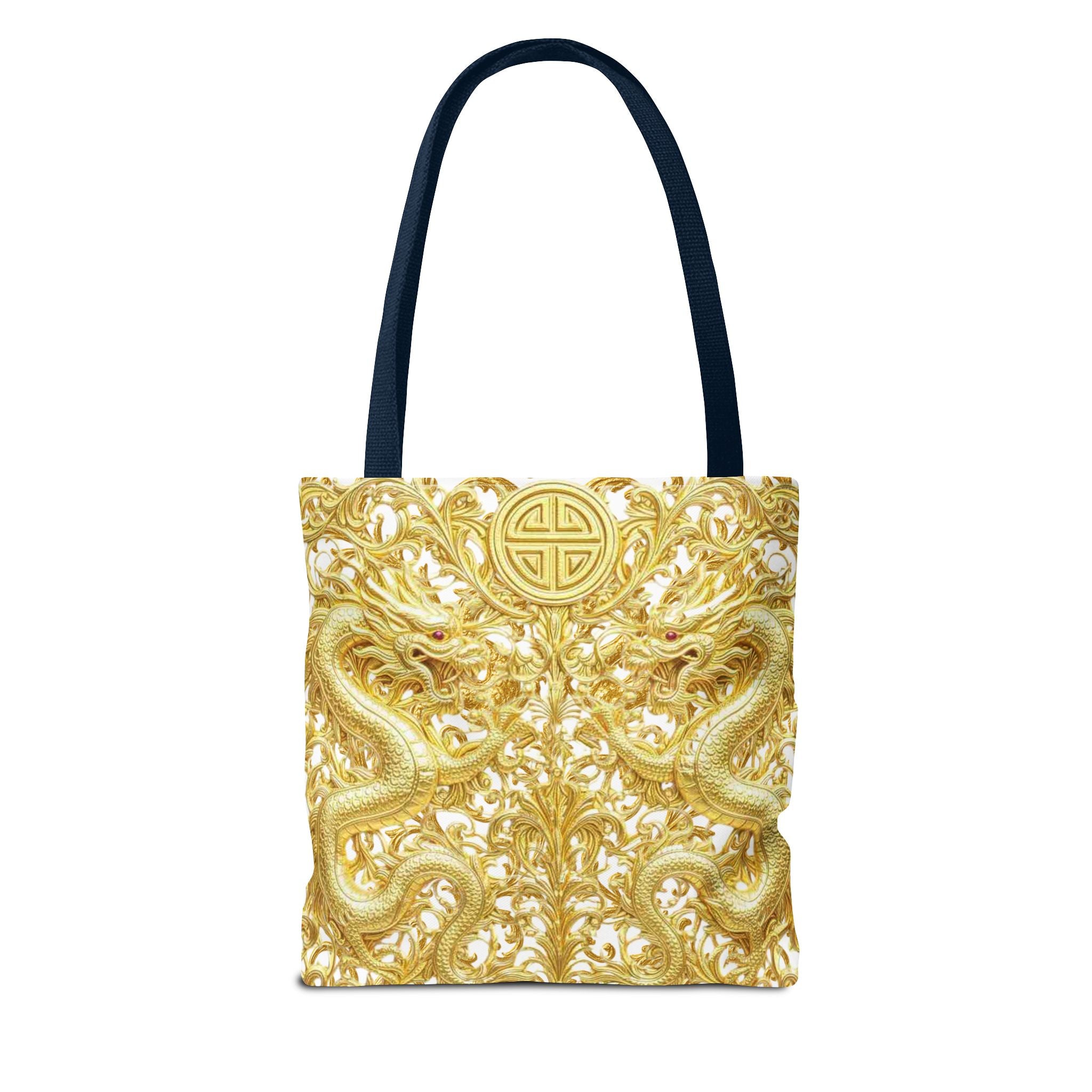 Gold Dragon Baroque Tote Bag – Luxury Statement Tote