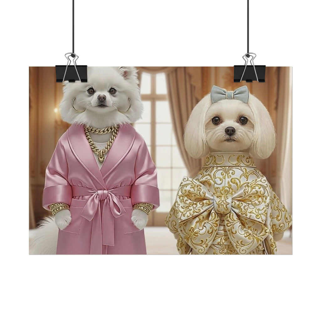 Royal Companions Portrait Style Wall Art