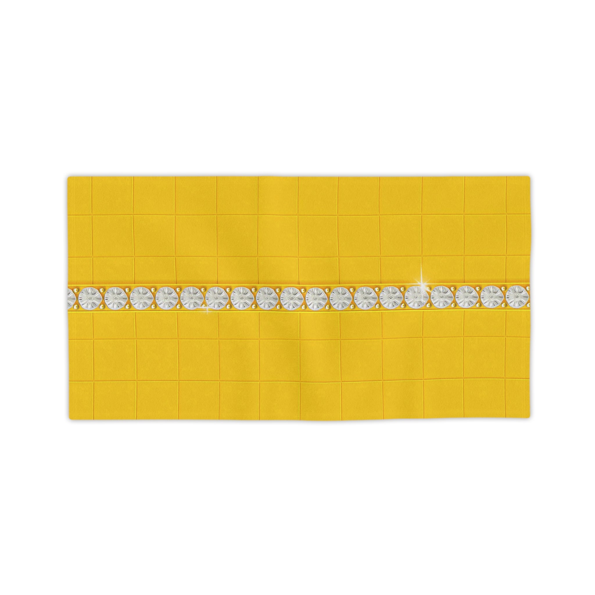Quiet Joy Yellow Towel – Graphic Statement Collection