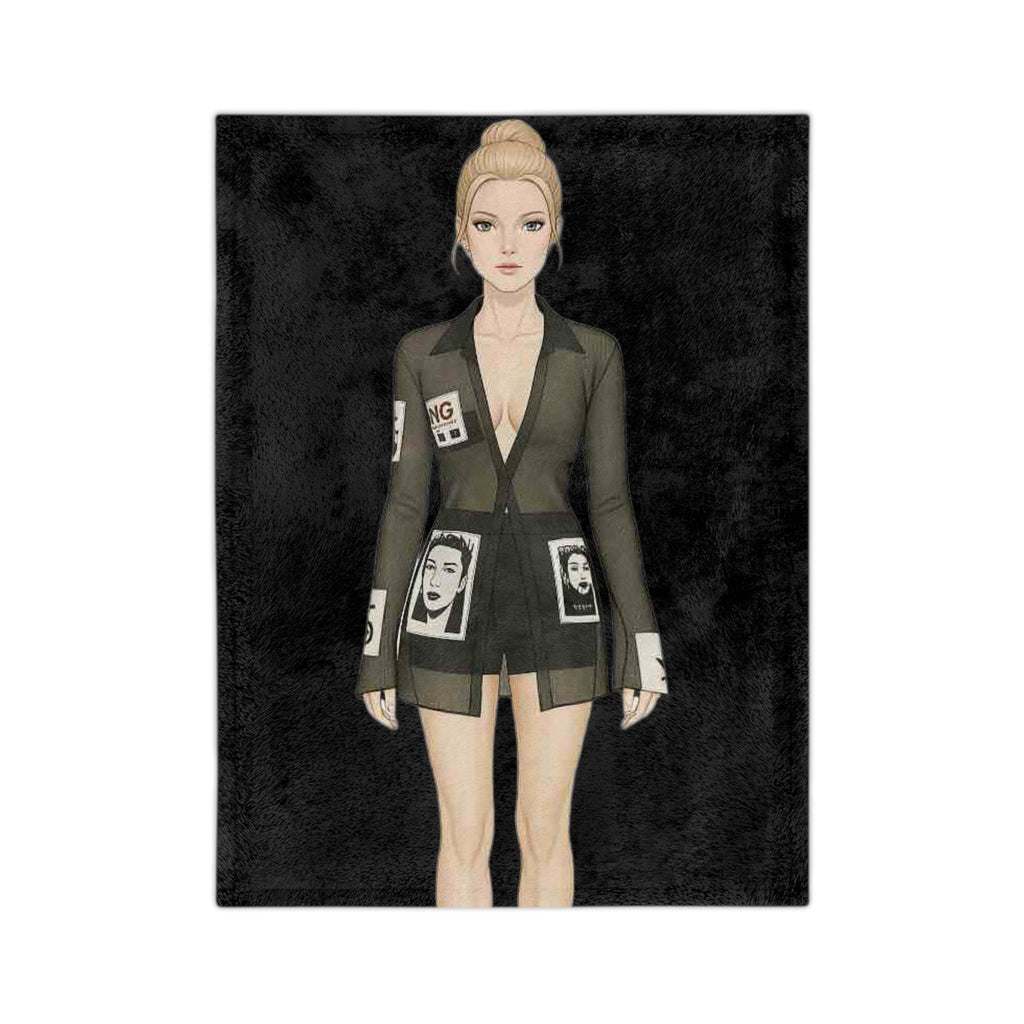 Fashion Illustration Blanket – Modern Chic Art Throw