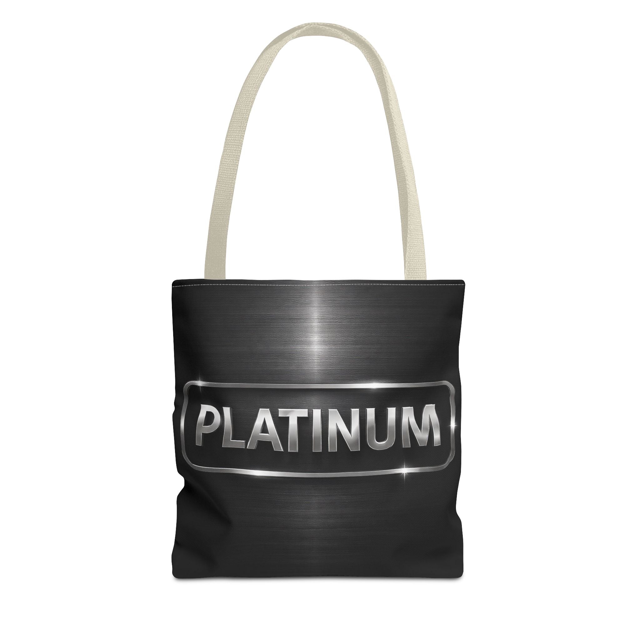 PLATINUM Tote Bag – Minimal Black Premium Statement Bag