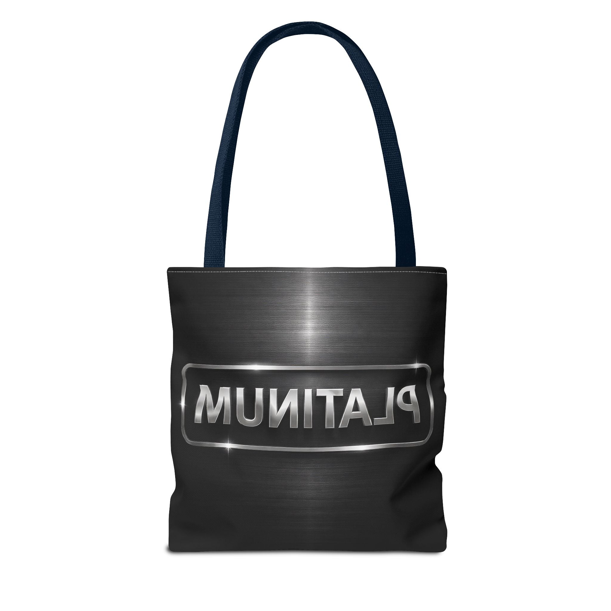 PLATINUM Tote Bag – Minimal Black Premium Statement Bag