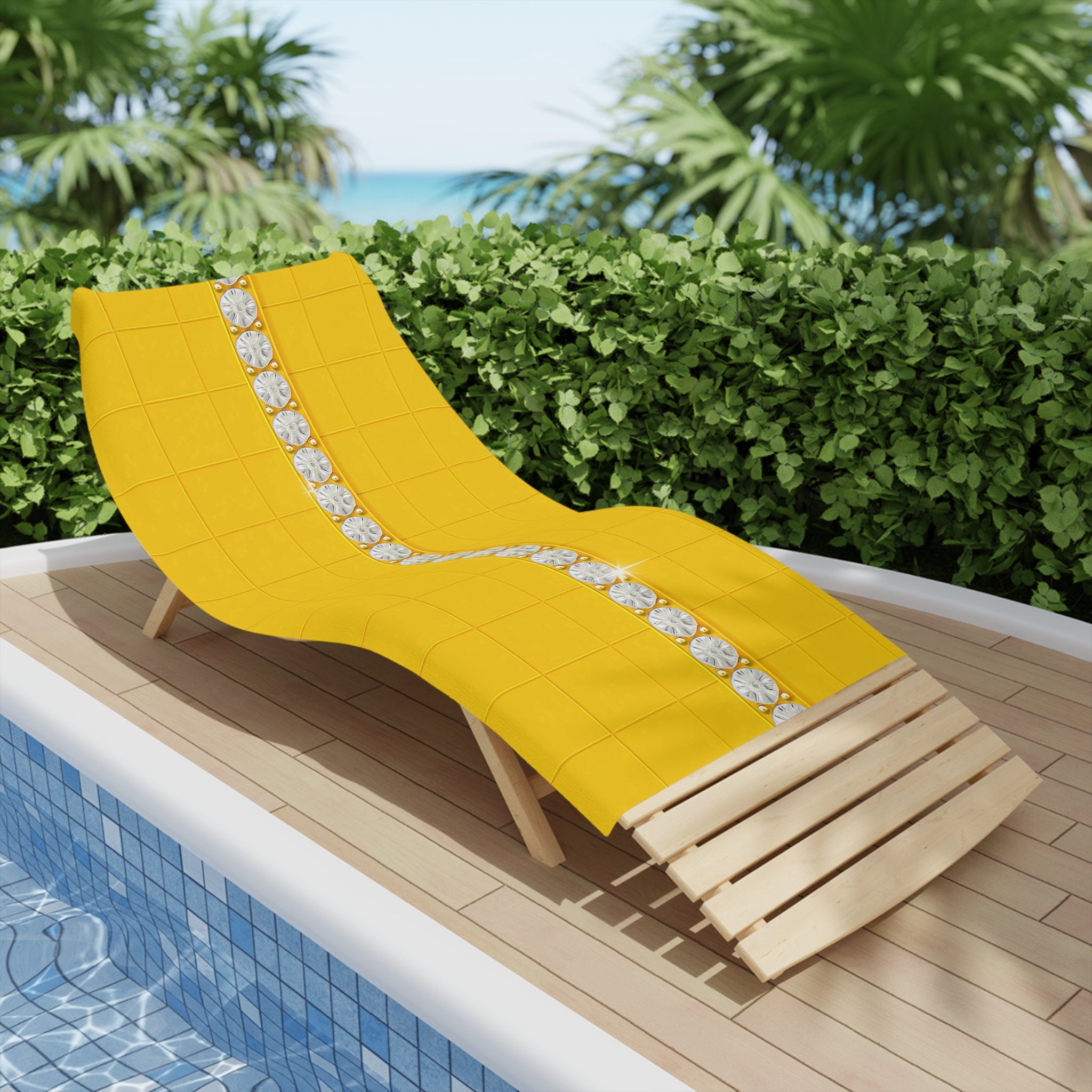 Quiet Joy Yellow Towel – Graphic Statement Collection