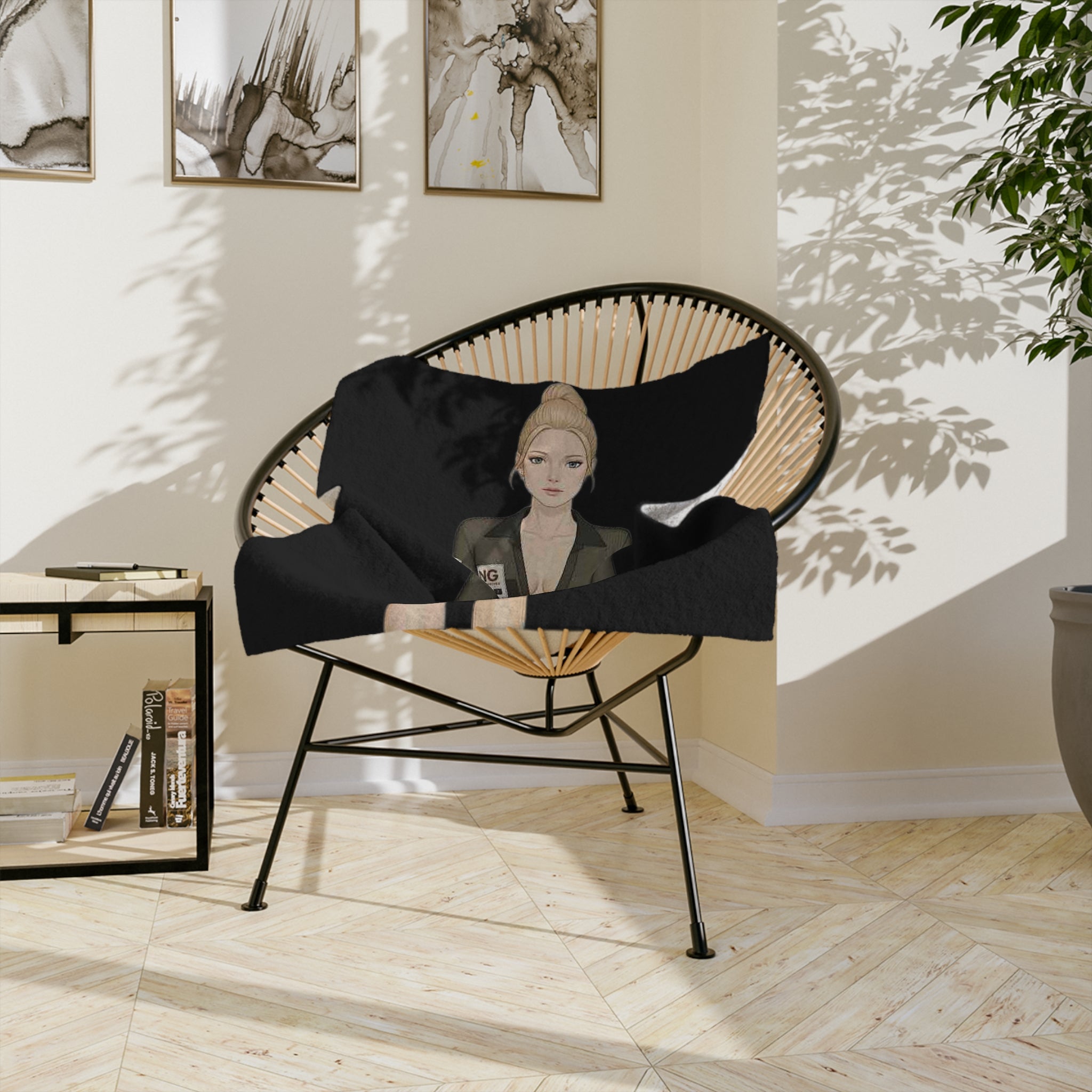 Fashion Illustration Blanket – Modern Chic Art Throw