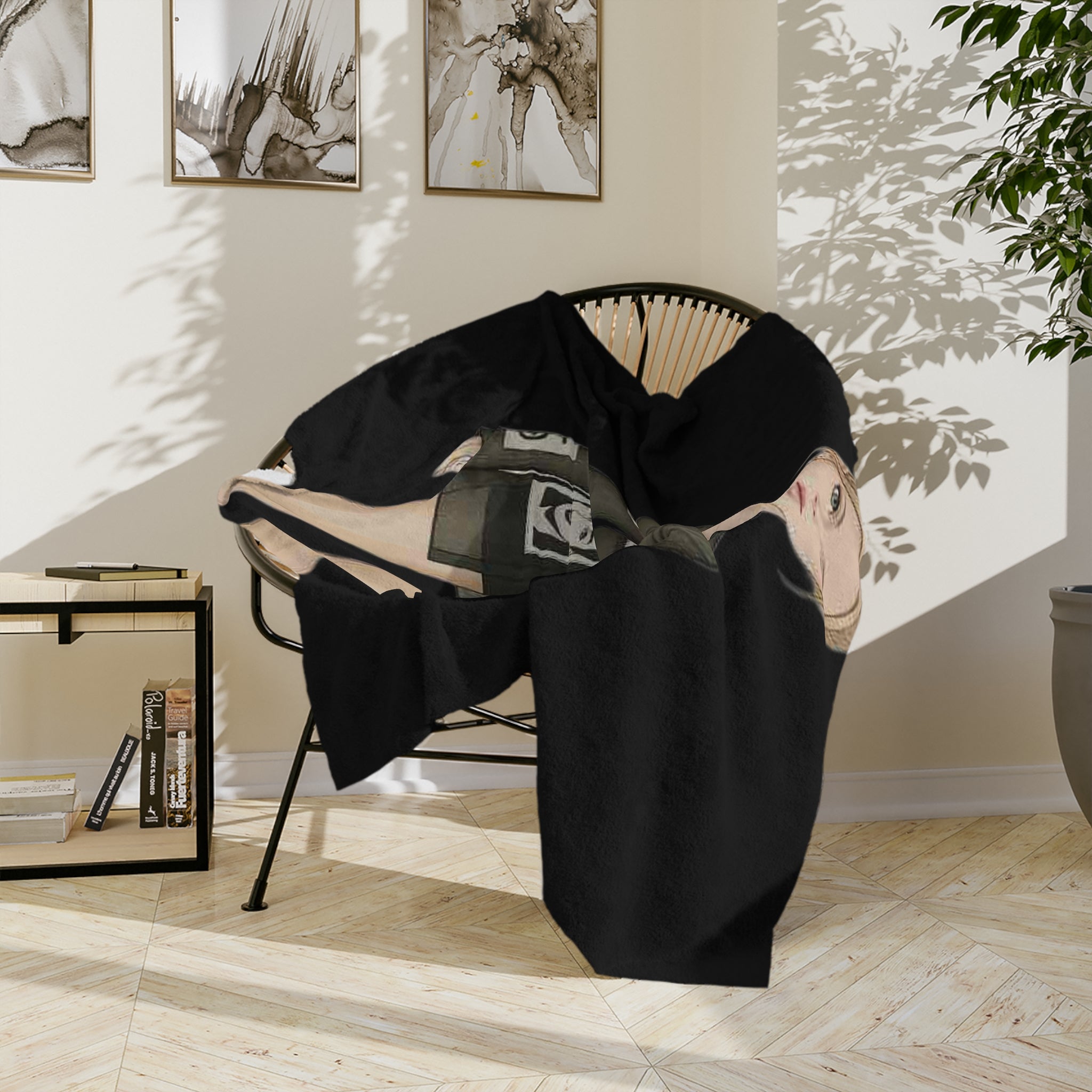 Fashion Illustration Blanket – Modern Chic Art Throw