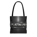 PLATINUM Tote Bag – Minimal Black Premium Statement Bag