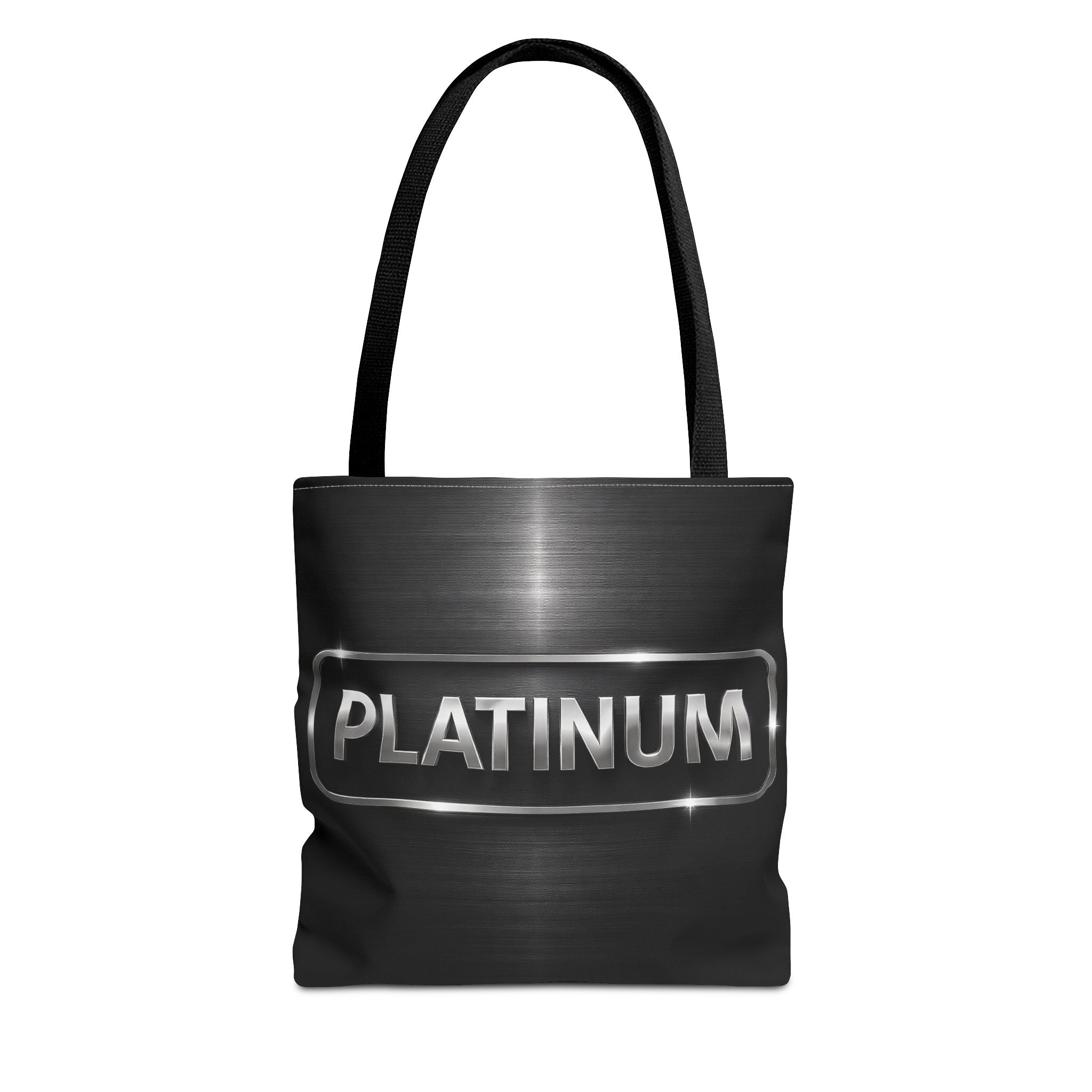 PLATINUM Tote Bag – Minimal Black Premium Statement Bag