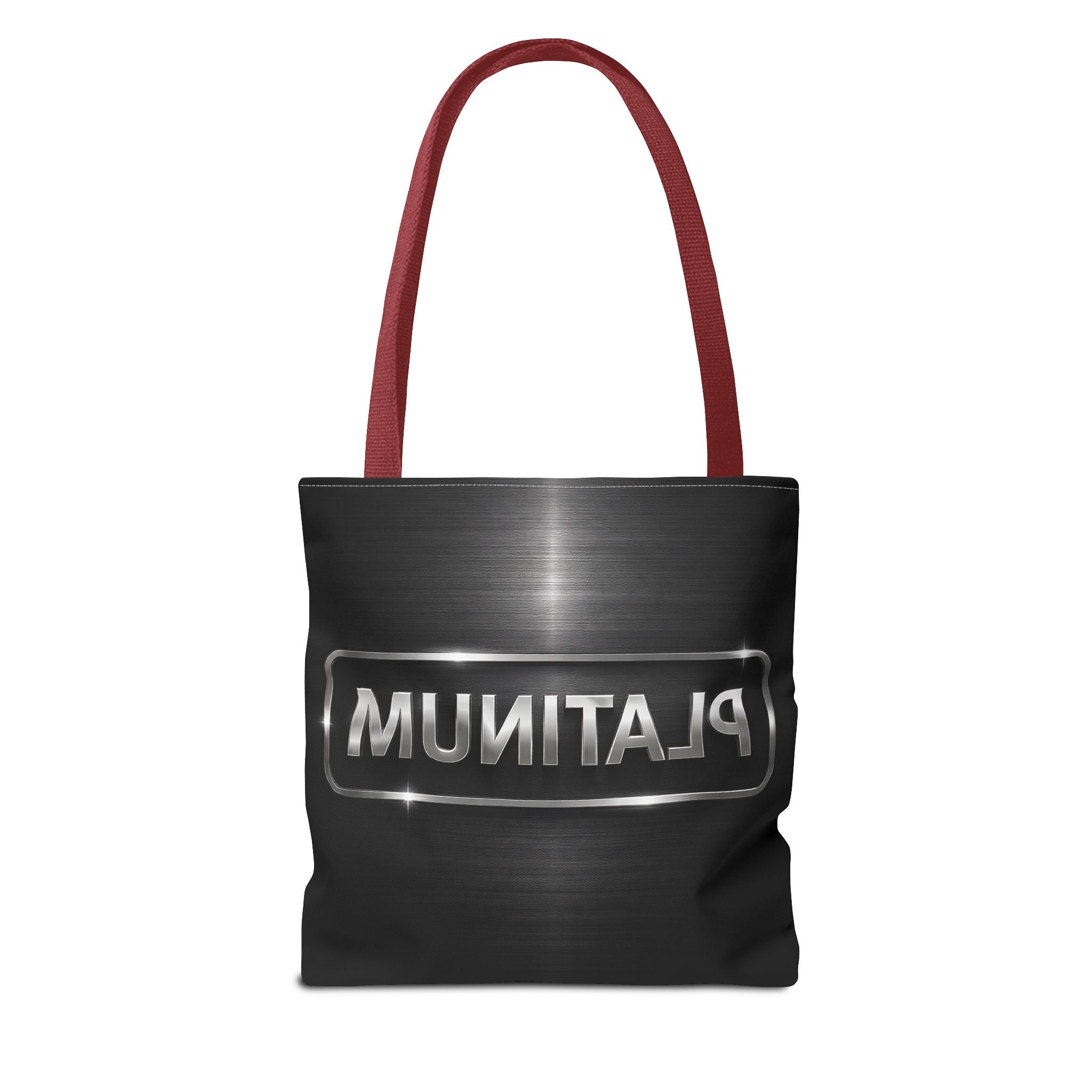 PLATINUM Tote Bag – Minimal Black Premium Statement Bag