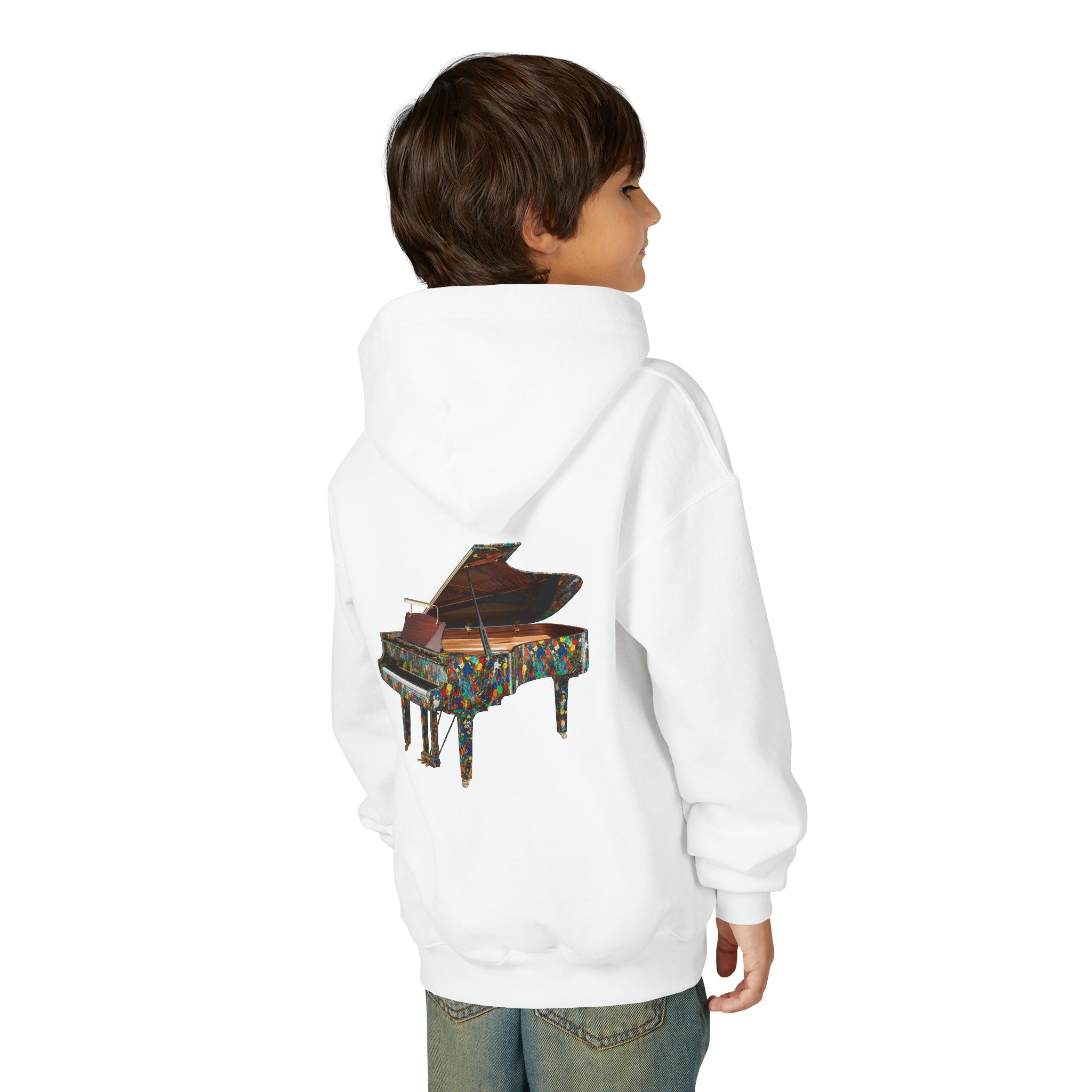 Colorful Grand Piano Hoodie – Art & Music Inspired Graphic Hoodie