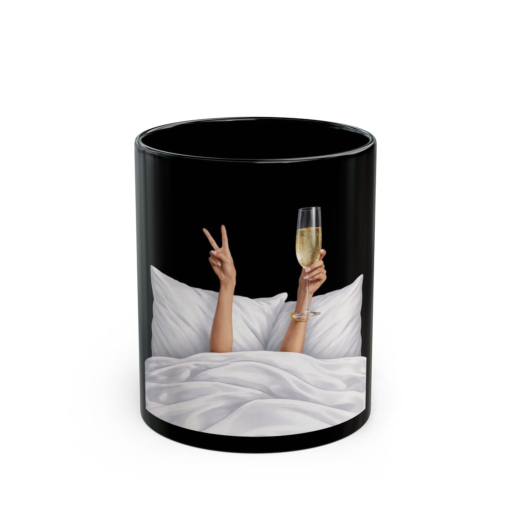 Custom Black Mug | Funny Aesthetic Coffee Cup | Unique Gift Mug