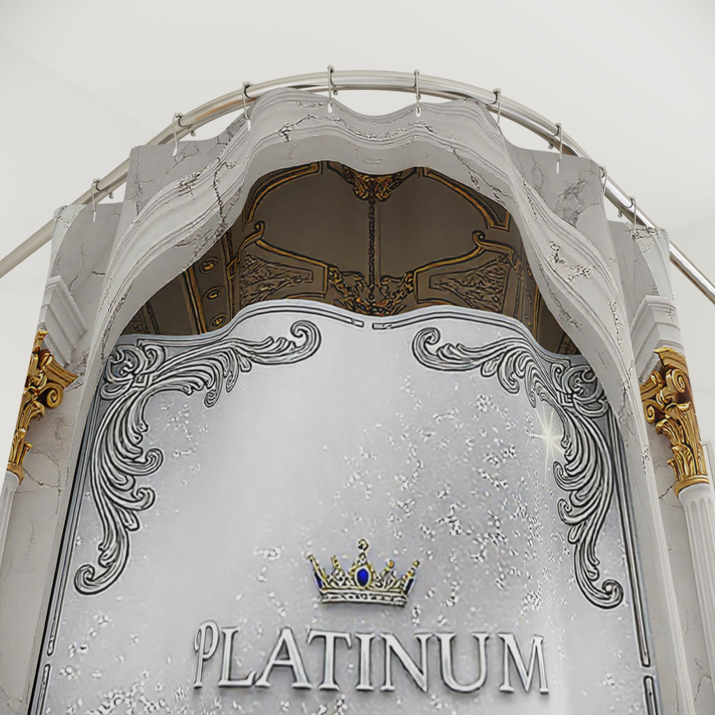 Palace Shower Curtain — 'Enter a Palace, Leave a King' Luxury Bathroom Decor