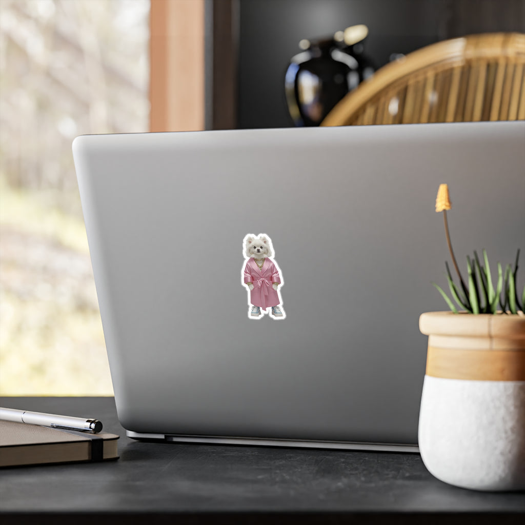 Pomeranian Dog Vinyl Sticker